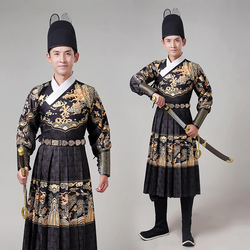 Chinesische alte Ming-Dynastie Jinyiwei Robe Männer Frühling Uniform offizielle Tuch inklusive Gürtel Handgelenk Image