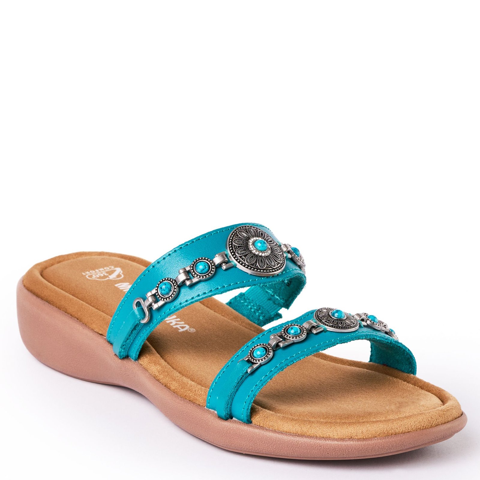 Minnetonka Brenn - Womens 8 Blue Sandal Medium