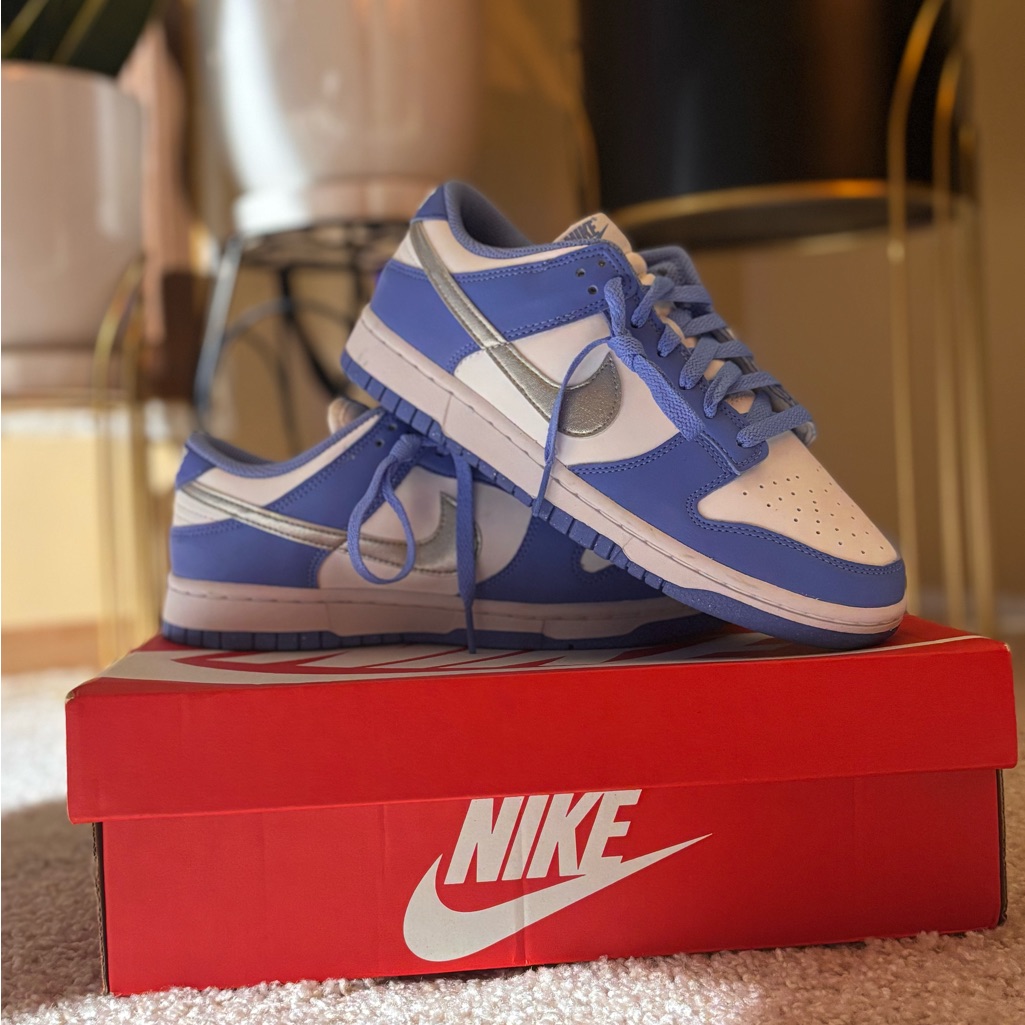 Nike Shoes | [Nike]Women's Nike Dunk Low Next Nature Casual Shoes | Color: Blue/White | Size: 8