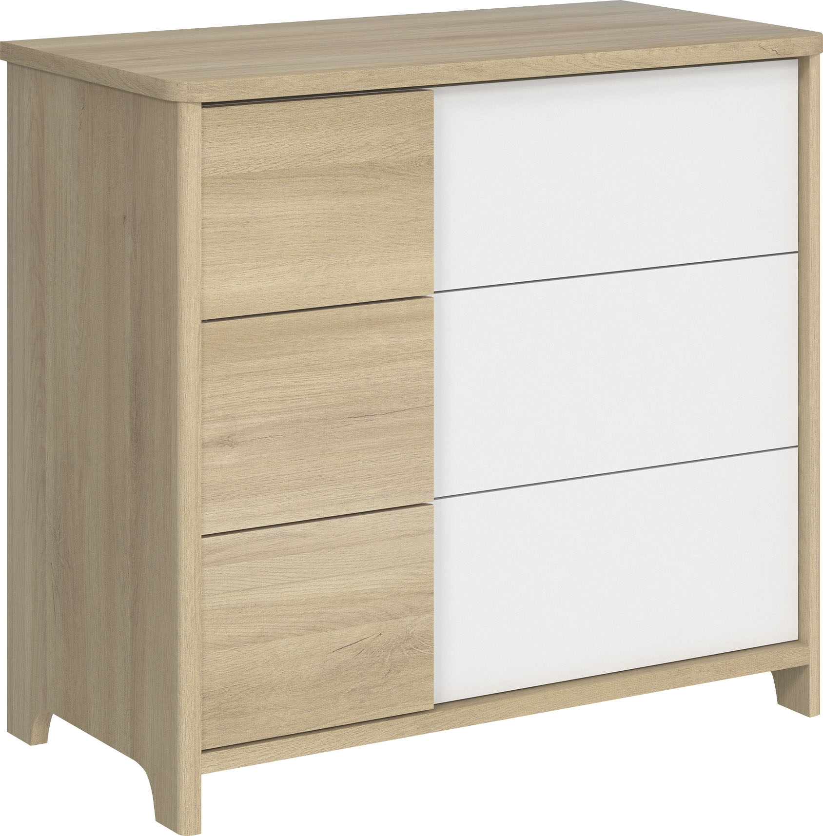 Wickelkommode GALIPETTE "Sacha", braun (eiche bocage, eiche bocage), B:60cm H:98cm T:86cm, Holzwerkstoff, Wickelkommoden, Wickelkommode, Kollektion für Kinder von 0 bis 5 Jahre und +