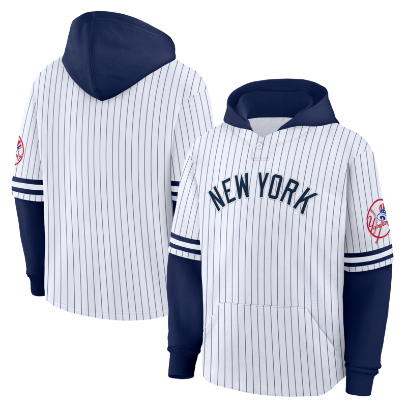 New York Yankees Layered Fleece Hoodie – Herren Image