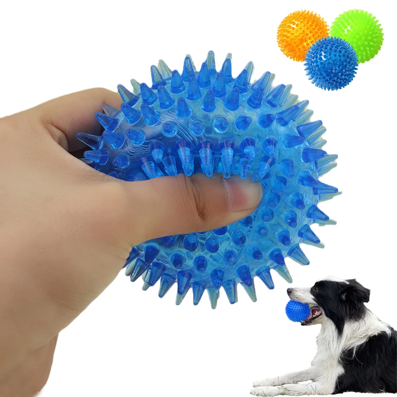 Giocattoli per palline da masticare per animali domestici resistenti ai morsi per cani di piccola taglia Galleggiante elastico Cucciolo stridulo Giocattolo per cani di grossa taglia Border Shepherd