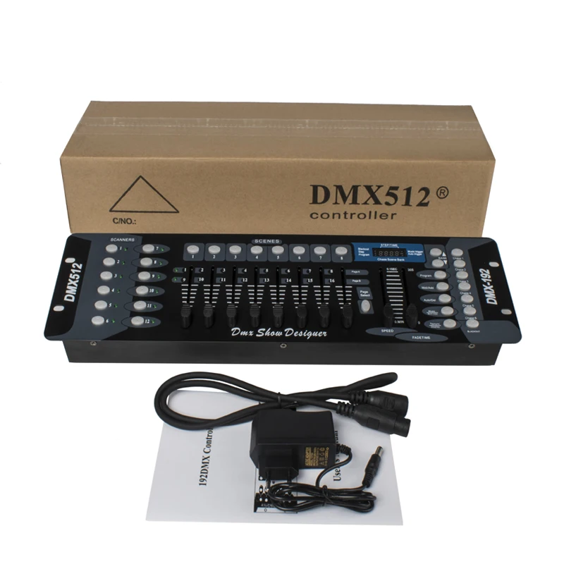 SHEHDS Spedizione Veloce DMX512 Luce Della Fase DMX Controller Console DMX 192 Controller per Led Par Testa Mobile Stage Party DJ Luce