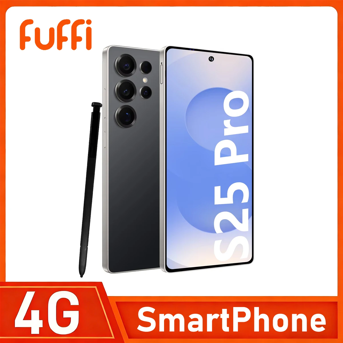 Smartphone FUFFI-S25 Pro, téléphones portables Android 12, écran 6,8 pouces, 12+512 Go, 24+48 MP, téléphone portable 5800 mAh, Google Play Store, téléphone 5G