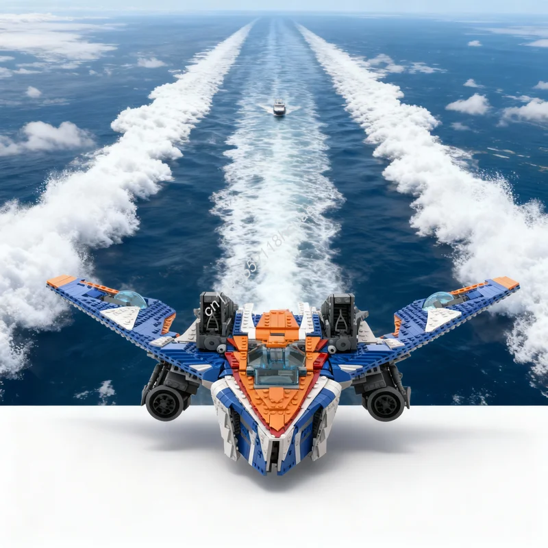 1655 Teile MOC Marvelled Guardians of the Galaxy UCS Rockets Warbird Raumschiff-Modell Bausteine Architektur Weihnachtsgeschenke Spielzeug Image