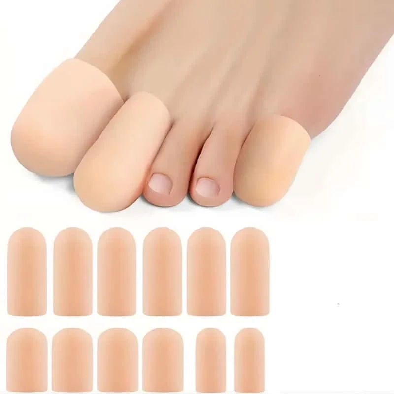 2 atmungsaktive Zehenabdeckungen aus Silikon, speziell für große Zehen entwickelt – reduziert Schwielen und Blasen, langlebig und bequem, geeignet zum Gehen, zehenfreundlich, bequeme Passform, Image