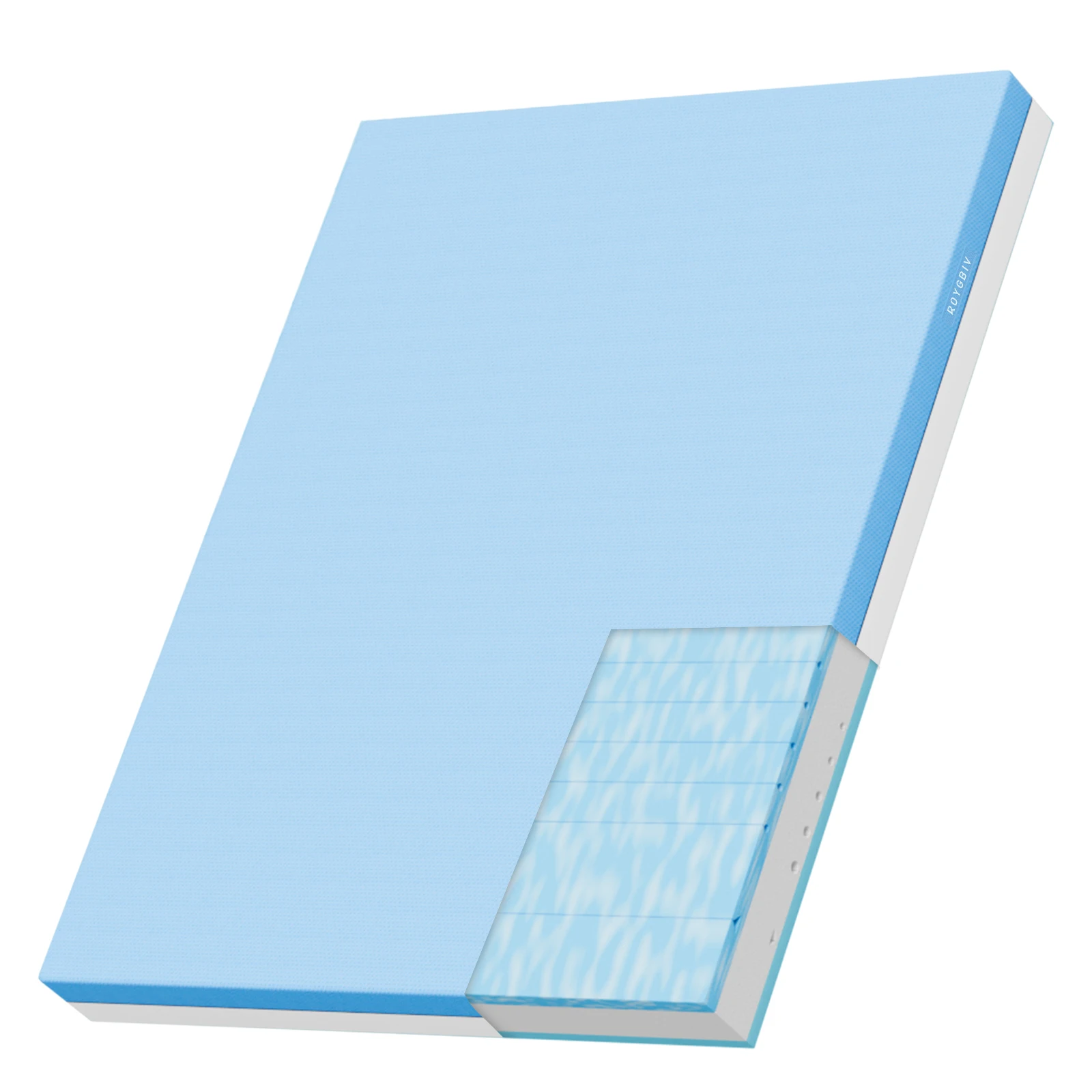 Komfortschaummatratze, 140 x 190 cm, 18 cm hoch, orthopädisch, atmungsaktiv, ideal für die Gastfreundschaftsindustrie