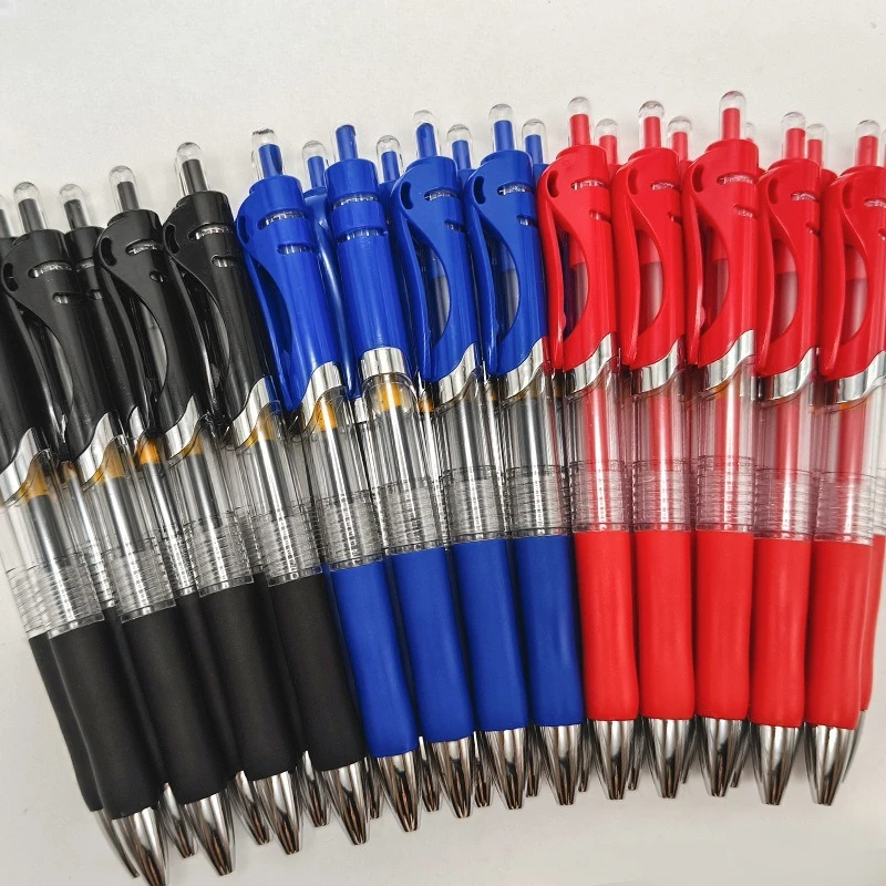 10er-Pack 0,5-mm-Gelstifte mit feiner Spitze, einziehbare Kugelschreiber mit schwarzer Tinte und schnell trocknender, wischfester Tinte, ästhetisches Büro Image