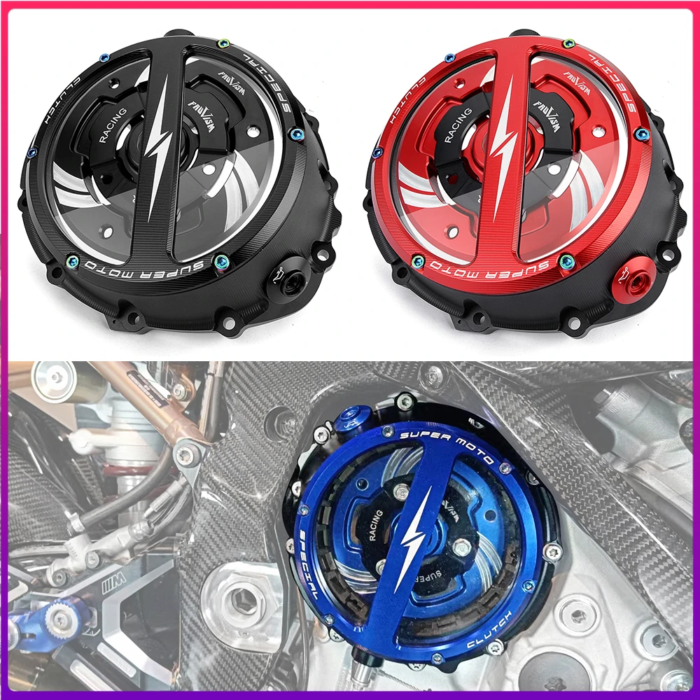 Transparente Kupplungsabdeckung für BMW S1000R S1000RR S1000XR M1000R 2021-2026, M1000RR M1000XR 2023 2024 2025 2026 Motorschutz Image