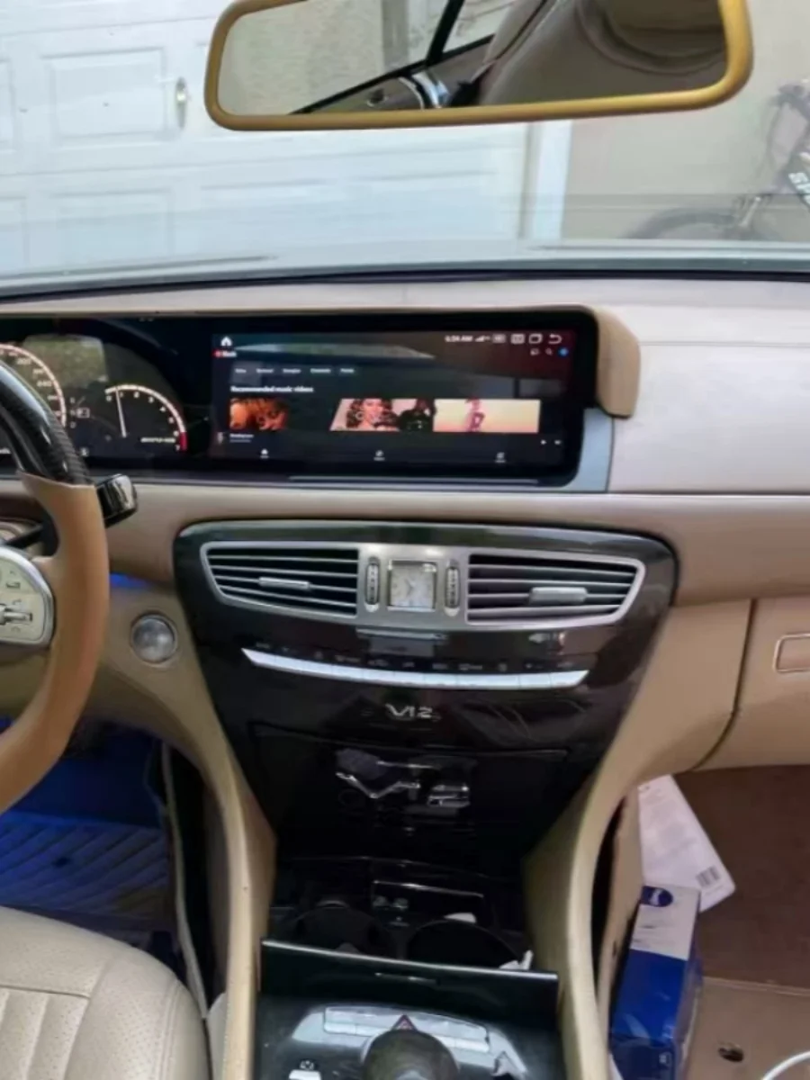 12,3 "Touchscreen Radio CarPlay Für Mercedes Benz S Klasse W221 CL W216 2005-2013GPS Multimedia Video Player navigation Qualcomm Image