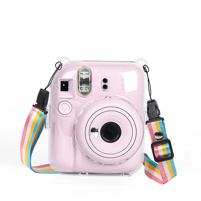 Für Fujifilm Instax Mini 12 Transparente Kameraabdeckung Schützende Tragetasche mit Aufbewahrungstasche und Schultergurt Image