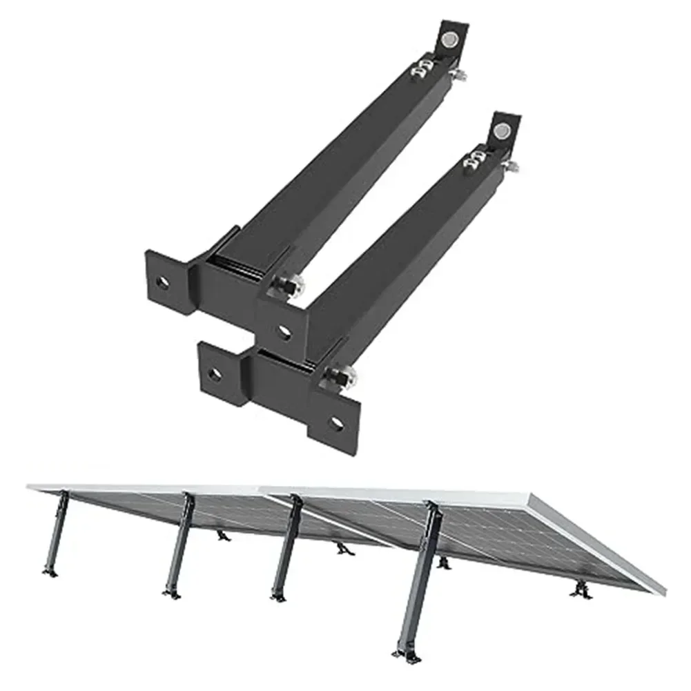 Verstellbares Aluminium-Solarhalterungsset für flache Dächer mit Neigungswinkeln von 15 bis 30 Grad, wetterbeständig Image