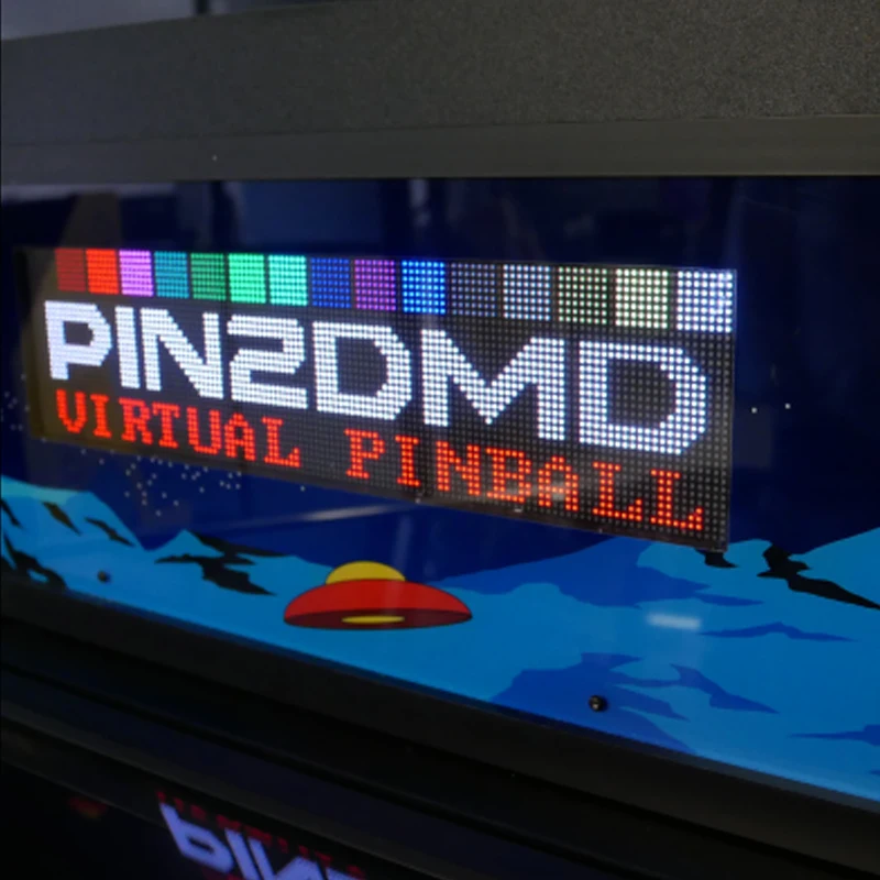 2 Stück/Set P2.5 RGB Vollfarbiges SMD2121 64x32 Pixel 1/16 Scan LED-Modul für PIN2DMD Spielkonsole 128*32 Punkte Matrix-Panel Image