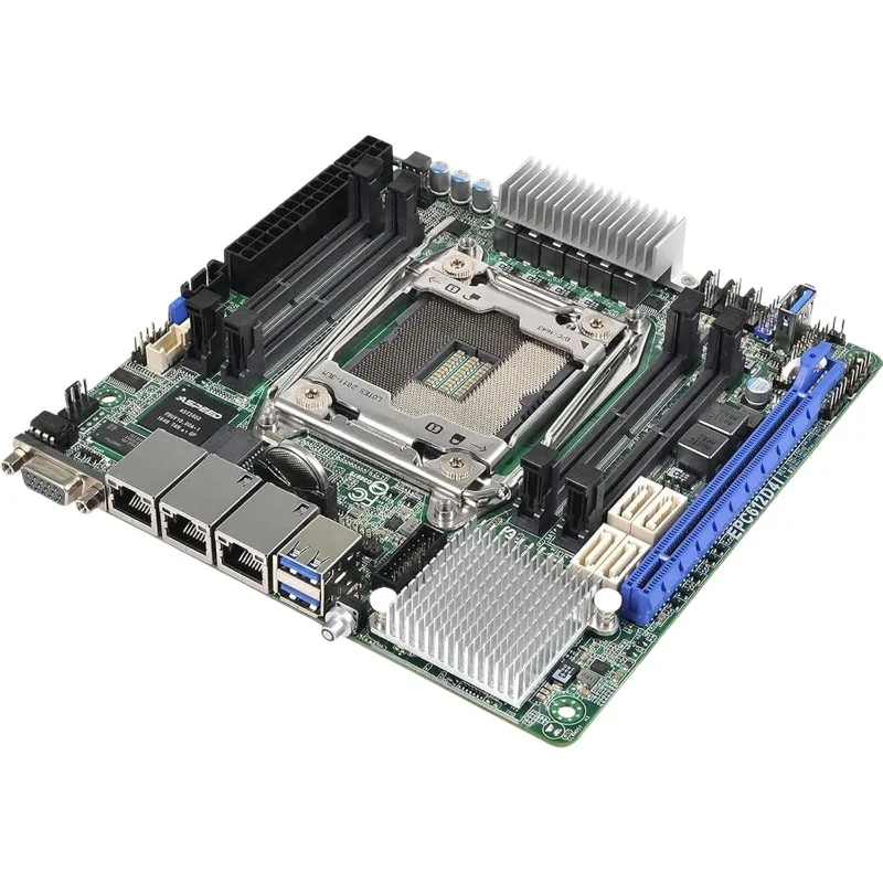 Guter Zustand Asrock Rack EPC612D4I Mini-ITX Server-Motherboard Xeon E5-1600/2600 v3/v4 LGA 2011 IPMI PCIe x16 DDR3 Image