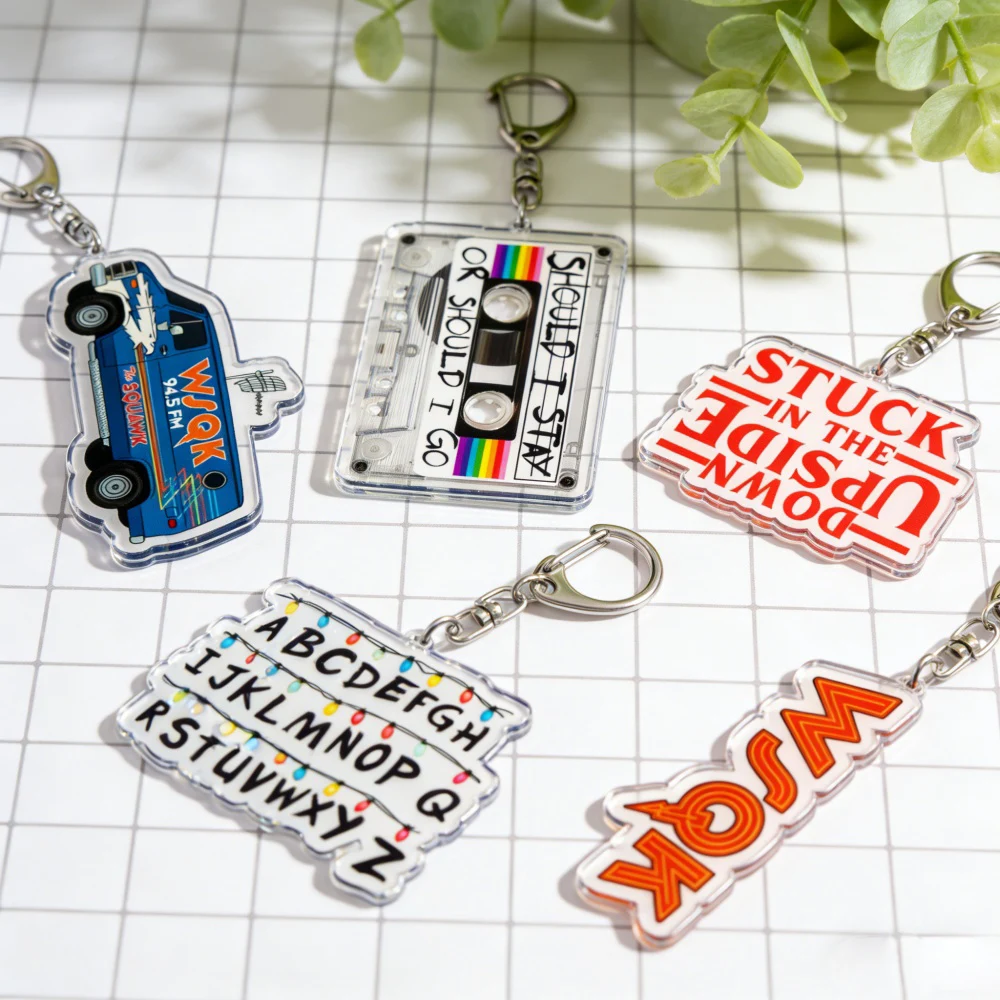 Heiße TV-Show-Elemente, Schlüsselanhänger, Zubehör, Tasche, steckt in den Kopf gestellt, WSQK-Schlüsselanhänger, Schmuck, Fans, Geschenke Image