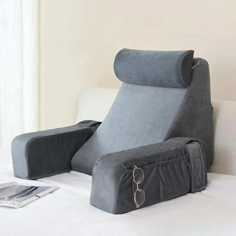 Lesekissen, Keilform, Rückenstütze, verstellbares Bettstützkissen zum Sitzen, Liegen der Lendenwirbelsäule, NM120 Image