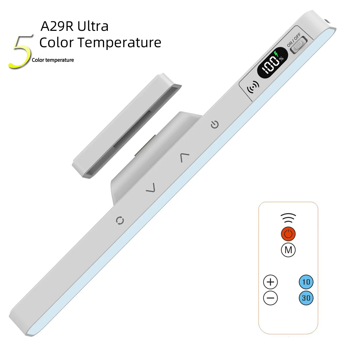 Touch-Tischlampe, magnetische Schreibtischlampe, integrierter wiederaufladbarer Akku zum Lesen, Schrank, Spiegel, Nachttisch, wiederaufladbare Nachtlichter