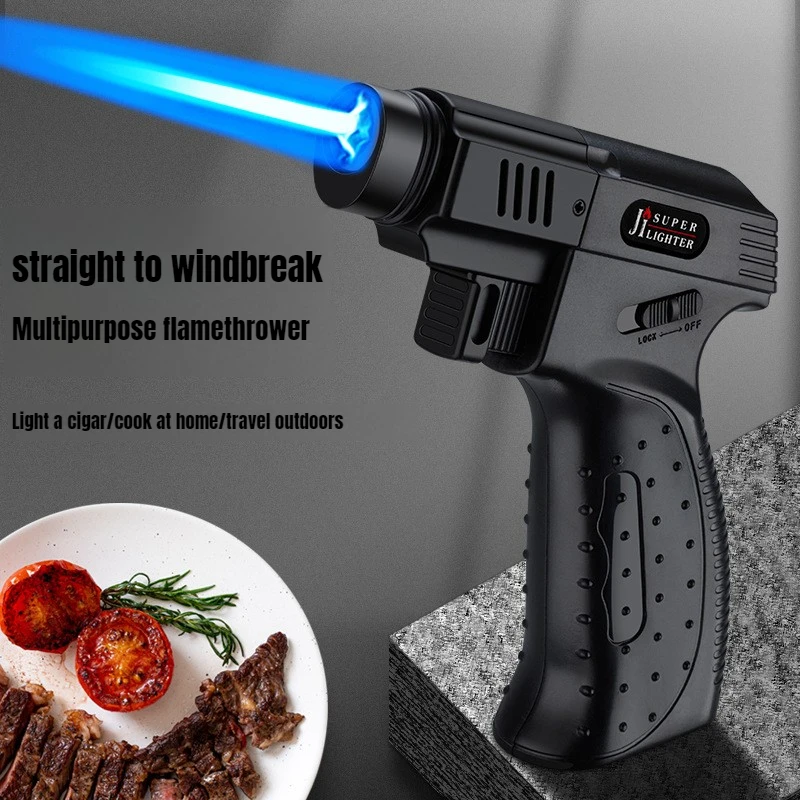 Mehrzweck-Hochtemperatur-Schweißpistole, Aufblasbares Feuerzeug, Handgehaltene Sprühpistole, Einzel- und Doppelflamme, Abschaltbare Flamme Image