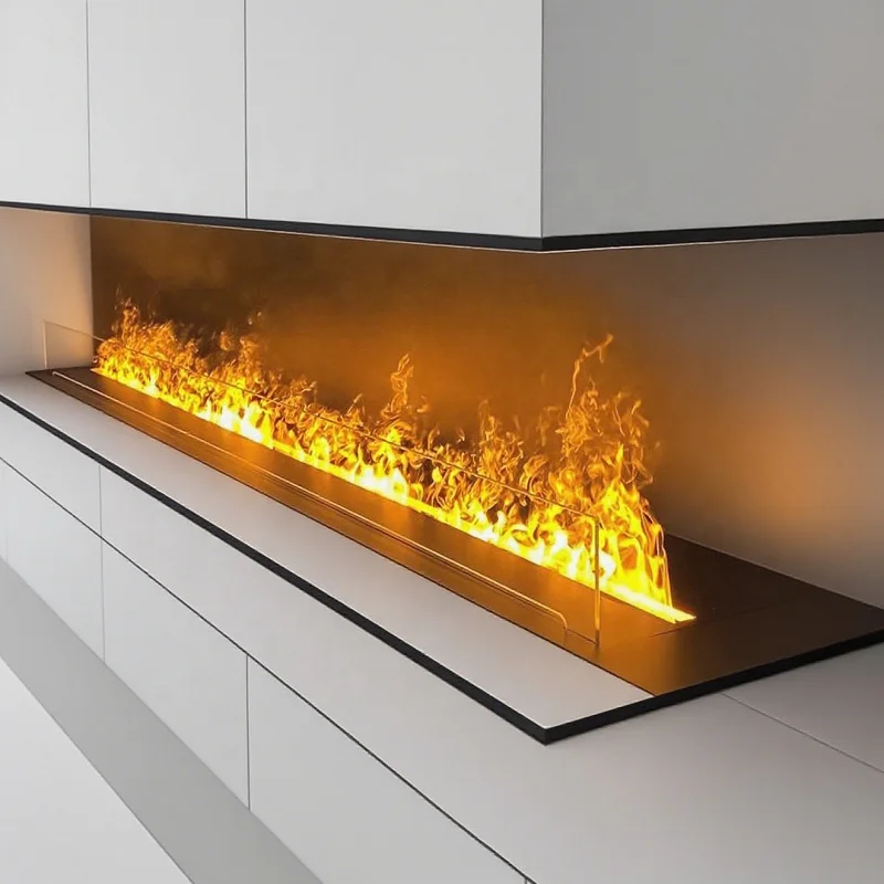 30-Zoll-Wasserdampfkamin, elektrisches Metallmaterial, Fernbedienung, 3D-Wasserdampf, elektrischer Kamin