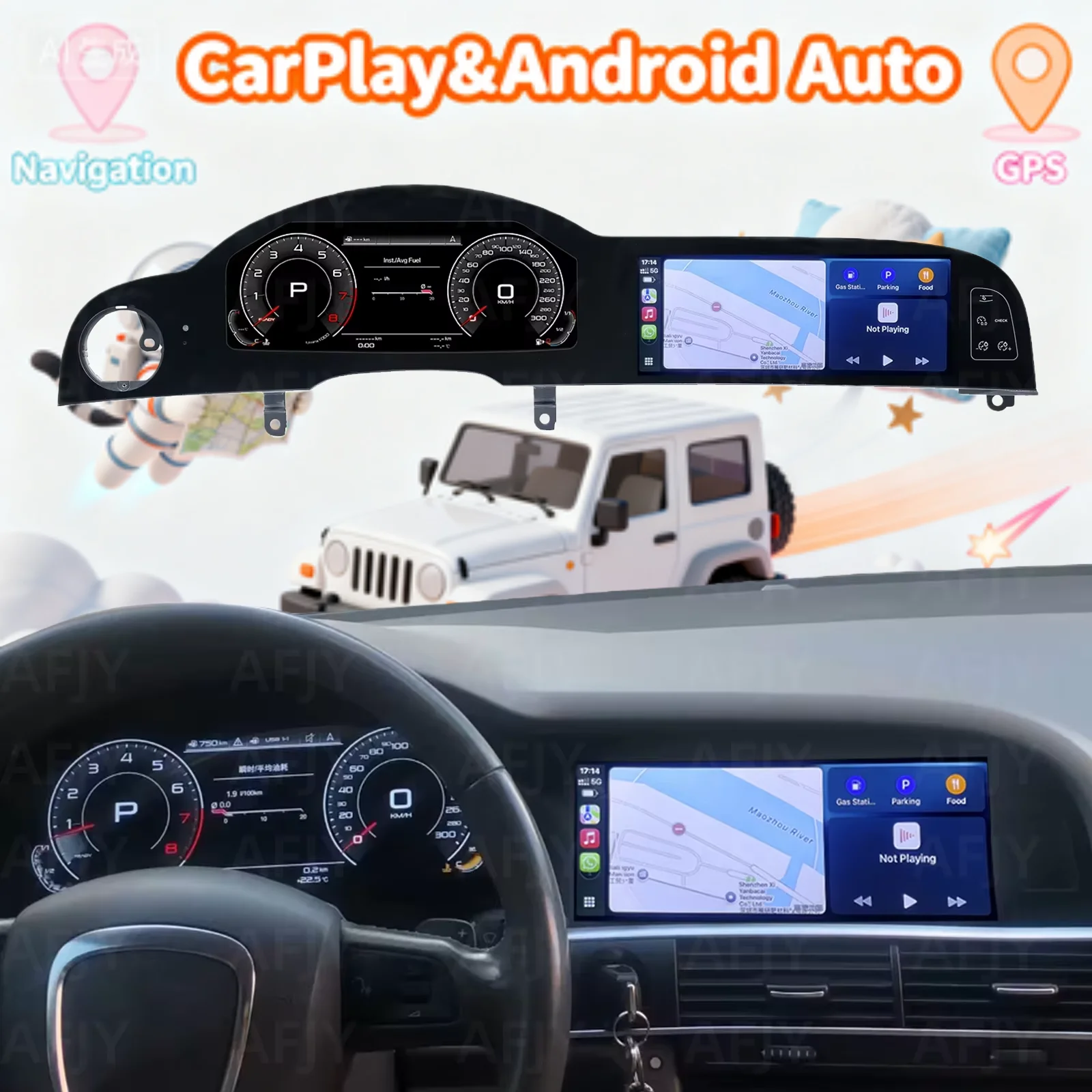 Dual Touch Screen Für Audi A6 A6L C6 4F 2005-2012 multimedia Android AUTO Drahtlose Carplay Auto GPS navigation Radio Stereo Image