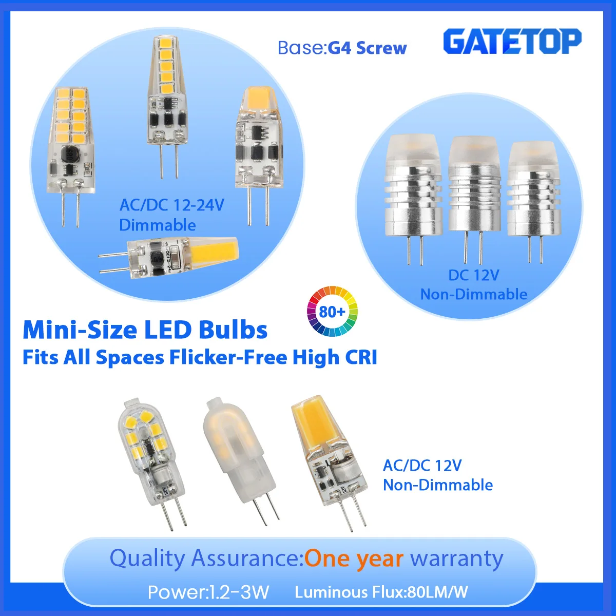 1/5/10/15/20PCS LED Mini In-Line G4 AC/DC 12V Low Power 1,2W 1,4W 2W 3W Hohe Lichteffizienz Kann Halogenlampen ersetzen