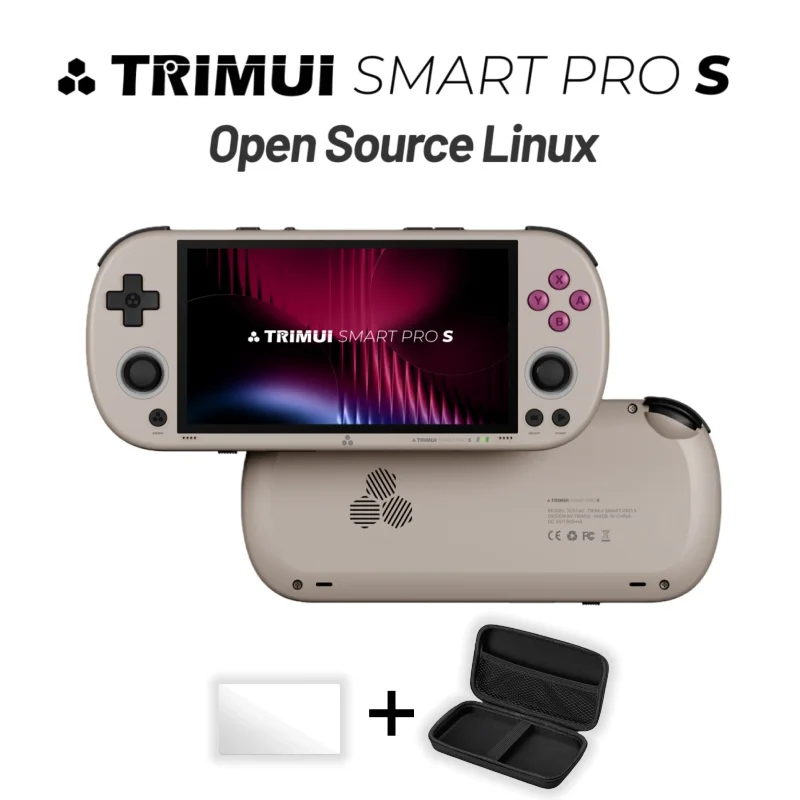 2026 Trimui Smart Pro S 4,96 Zoll 1280x720 Pixel IPS Vollständig Laminierte Handheld-Spielkonsole, Neue Verbesserte Tragbare HD-Wireless-Spielmaschine Image