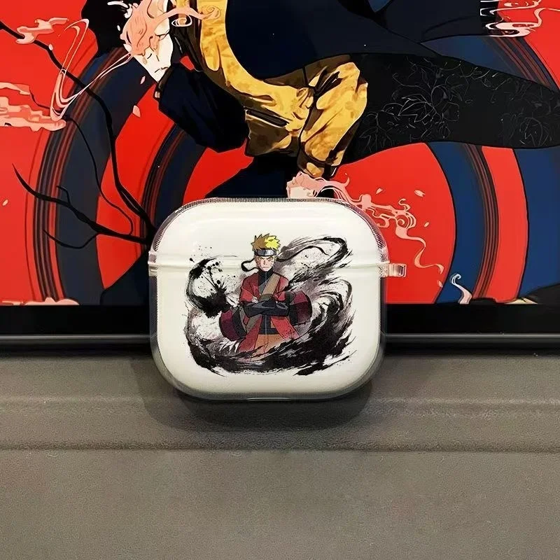 Naruto Uchiha Itachi Glow Eyes Kopfhörer-Handyhülle für Apple AirPods 1 2 Pro 3 4 Pro2 2. Bluetooth-Headset-Kopfhörer Soft Cover Image