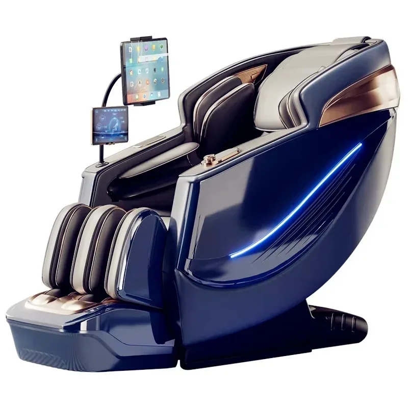 2505 6D Massagesessel mit Zero-Gravity-Funktion, SL-Track, Körper-Relaxliege mit Wärmefunktion, KI-Sprachsteuerung und Thai-Stretch für Zuhause und Büro Image