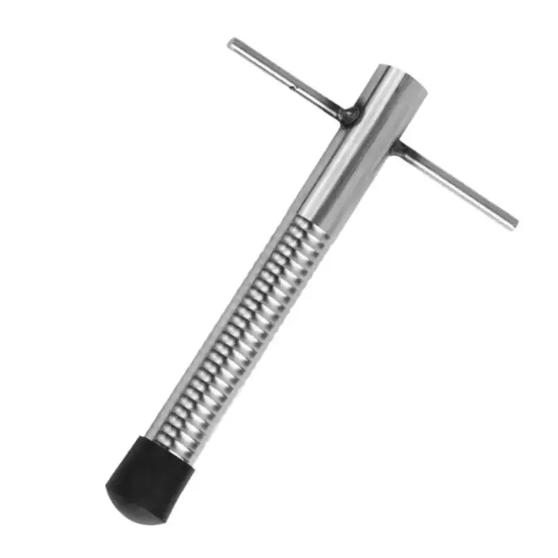 Eis Auger Spitz Auger Bohrer Camping Zubehör Edelstahl Tragbare Eis Angeln Ausrüstung Für Eis Angeln Camping Image