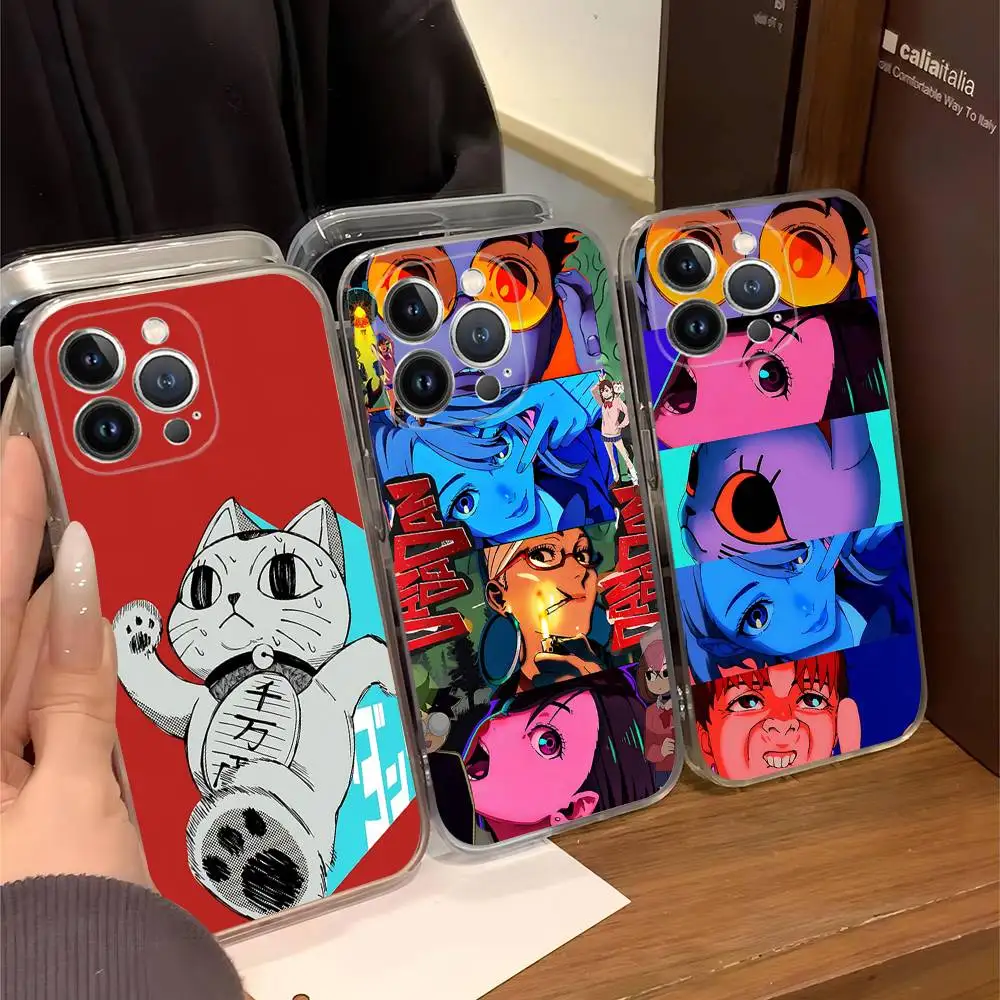 ANIME D-Dandadans Handyhülle für iPhone 11 13 16 12 17 14 15 Pro Max Plus Weiche Transparente Rückseite Schutzhülle Image