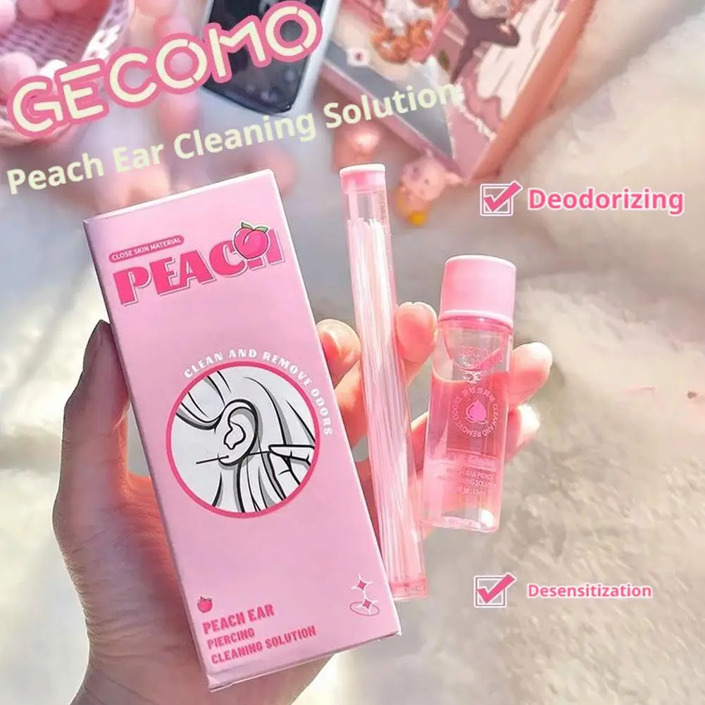 Ohrloch-Reinigungslösung Geruchsentferner Pflegeflüssigkeit 60 Stück Soft Lines Set Hautfreundlich Piercing-Hygiene Reise-Kit Geschenk Image