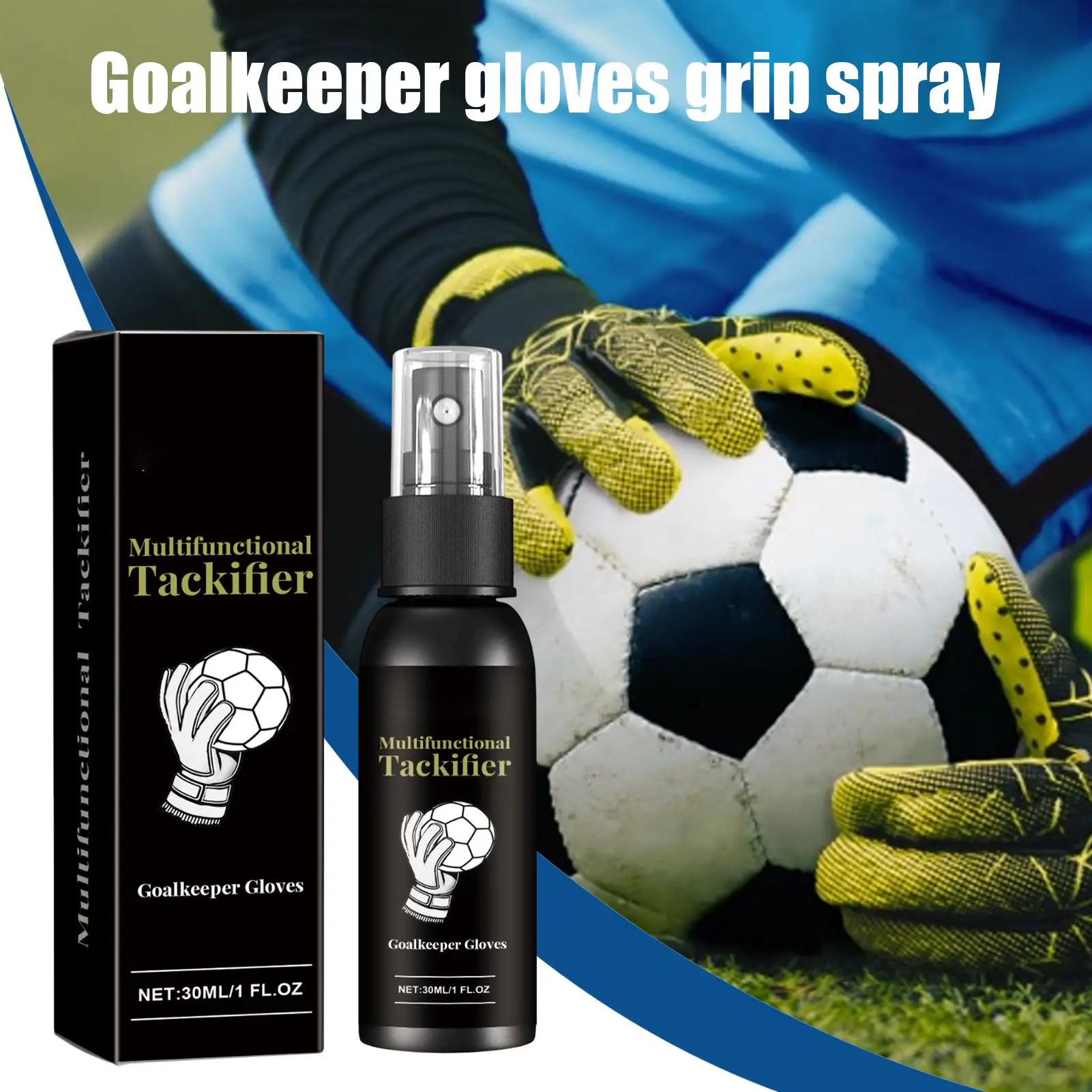 30 ml multifunktionales Sport-Griffspray, sichere Handschuhe zum Waschen und Vorbereiten sanfte Torwarthandschuhe, Spray, schützender Sport-Handgriff Image