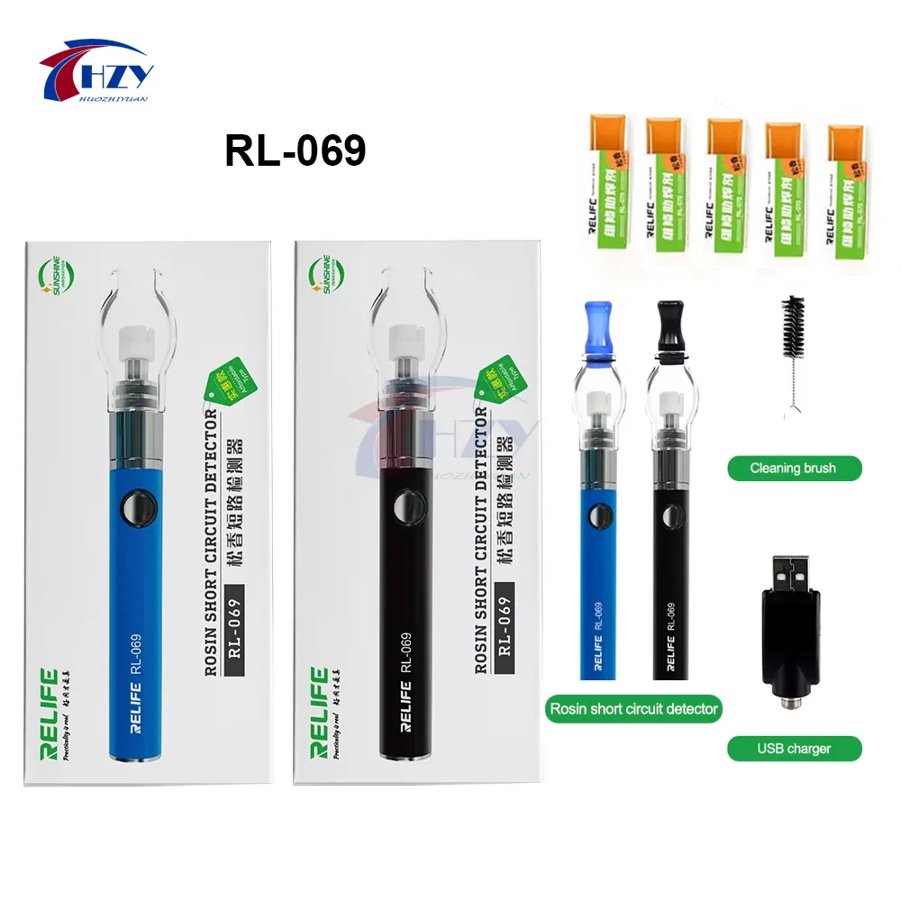 RELIFE RL-069 Rosin-Atomizer-Flussmittelstift mit USB-Ladefunktion, geeignet für Motherboard-PCB-Kurzschlussdetektor, Reparaturwerkzeug für Mobiltelefone Image
