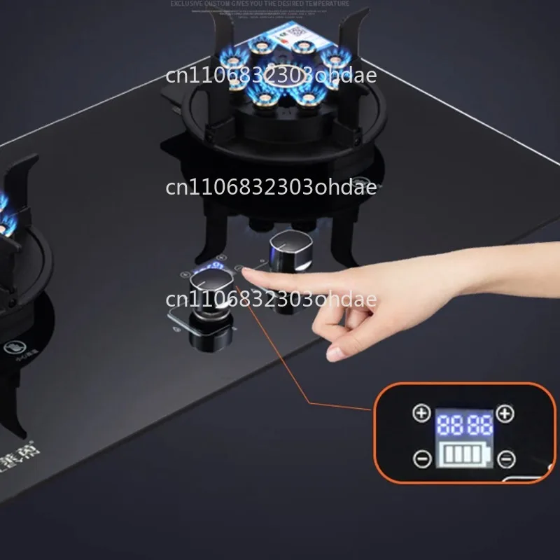 Flip Embedded Fierce Fire Herd Haushaltsgasbrenner Herd für Küchenkochfeld Upgrade Timing Küche Gaskocher Energiesparend Image