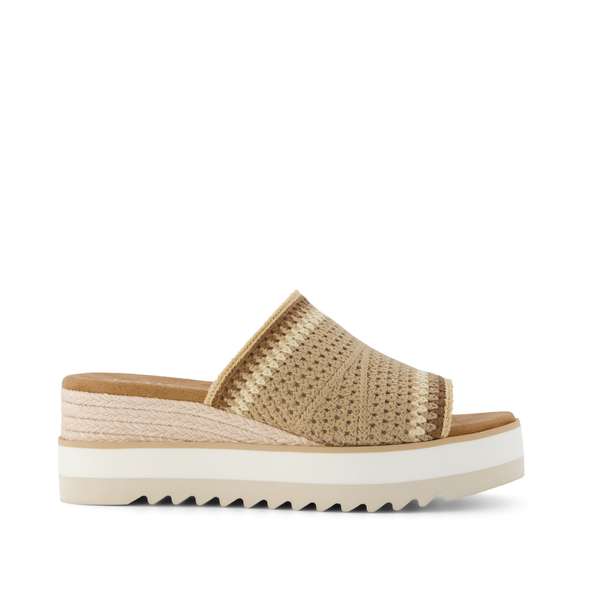 Women's Diana Mule Wedge Sandal Almond Crochet | Natural | Size 11 | TOMS Official Site - Shoes, Accessories, & Apparel