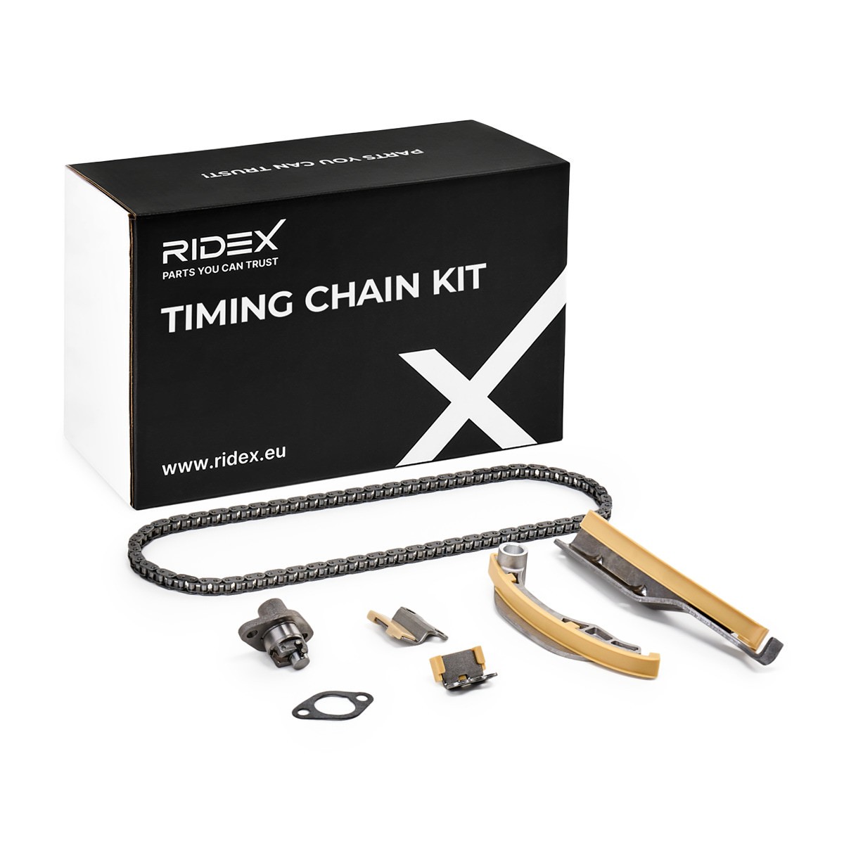 RIDEX Steuerkettensatz MITSUBISHI 1389T0216 ME203100S2,1140A026S2,1140A041S2 1141A045S2,ME192230,ME192230S2,ME193622S2,ME194698S2,1140A041,ME191029 Image