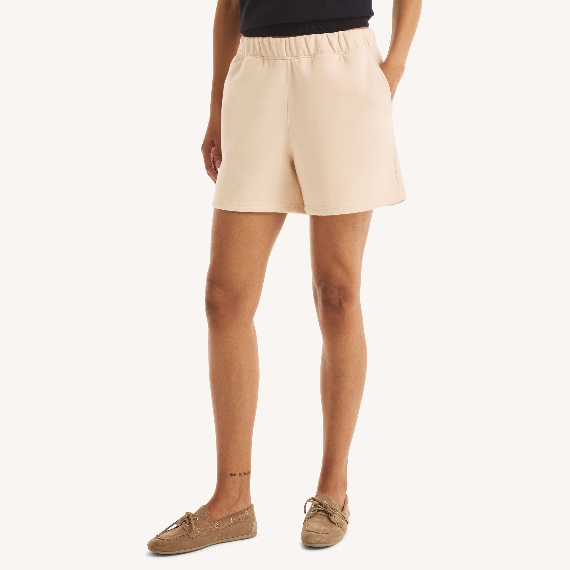 Nautica Women's Fleece Short 139 (Abalone Heather), M