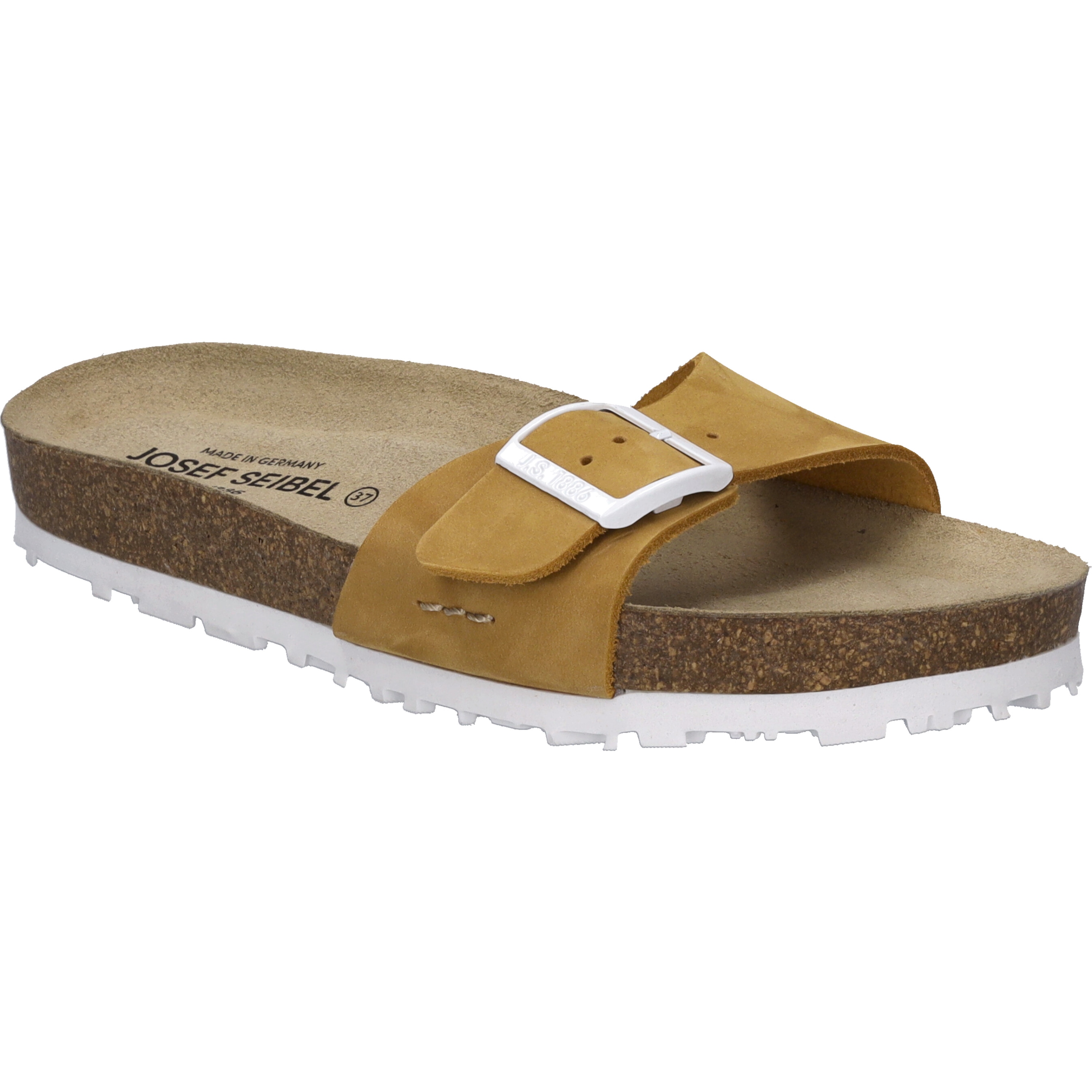 Sandale JOSEF SEIBEL "Hermine 03, gelb-kombi", Damen, Gr. 39, gelb (gelb, kombi), Obermaterial: 100% Rindsleder Leather cow., Schuhe Sandale