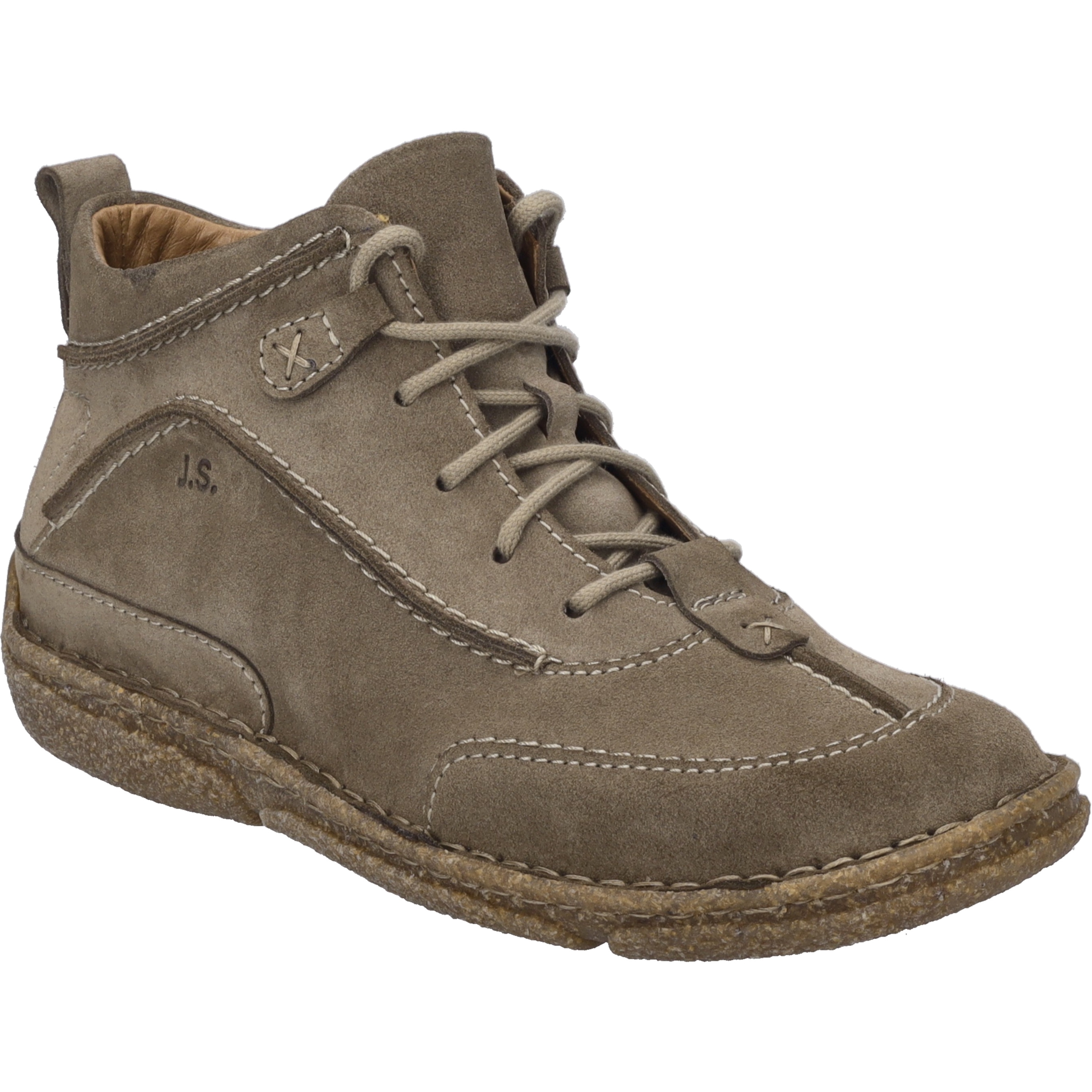Stiefelette JOSEF SEIBEL "Neele 52, taupe", Damen, Gr. 38, grau (taupe), Obermaterial: 100% Rindsleder Leather cow., Schuhe Stiefelette