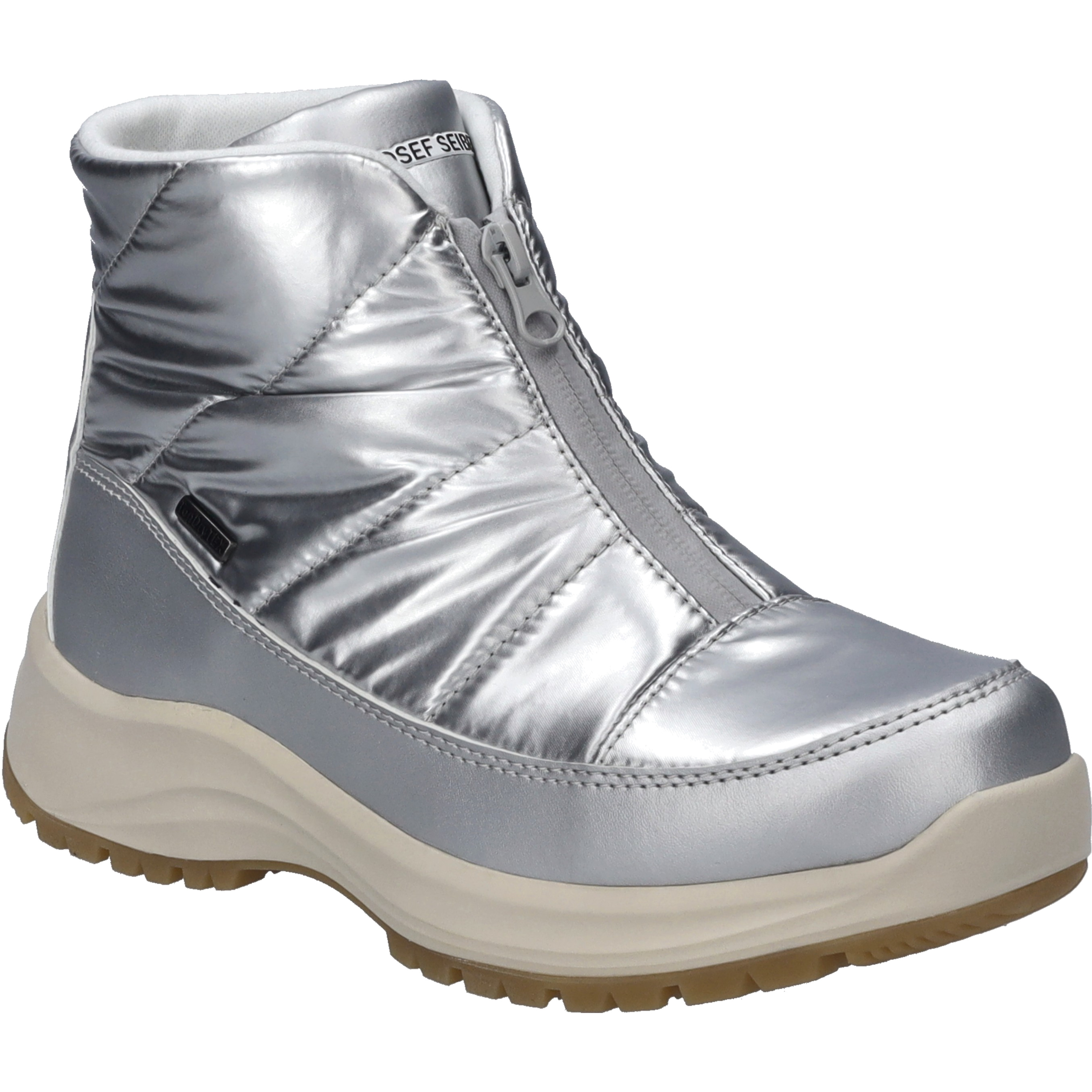Stiefelette JOSEF SEIBEL "Colorado 55, silber", Damen, Gr. 42, silber, Obermaterial: 100% Textilmaterial TEXMAT., Schuhe Stiefelette