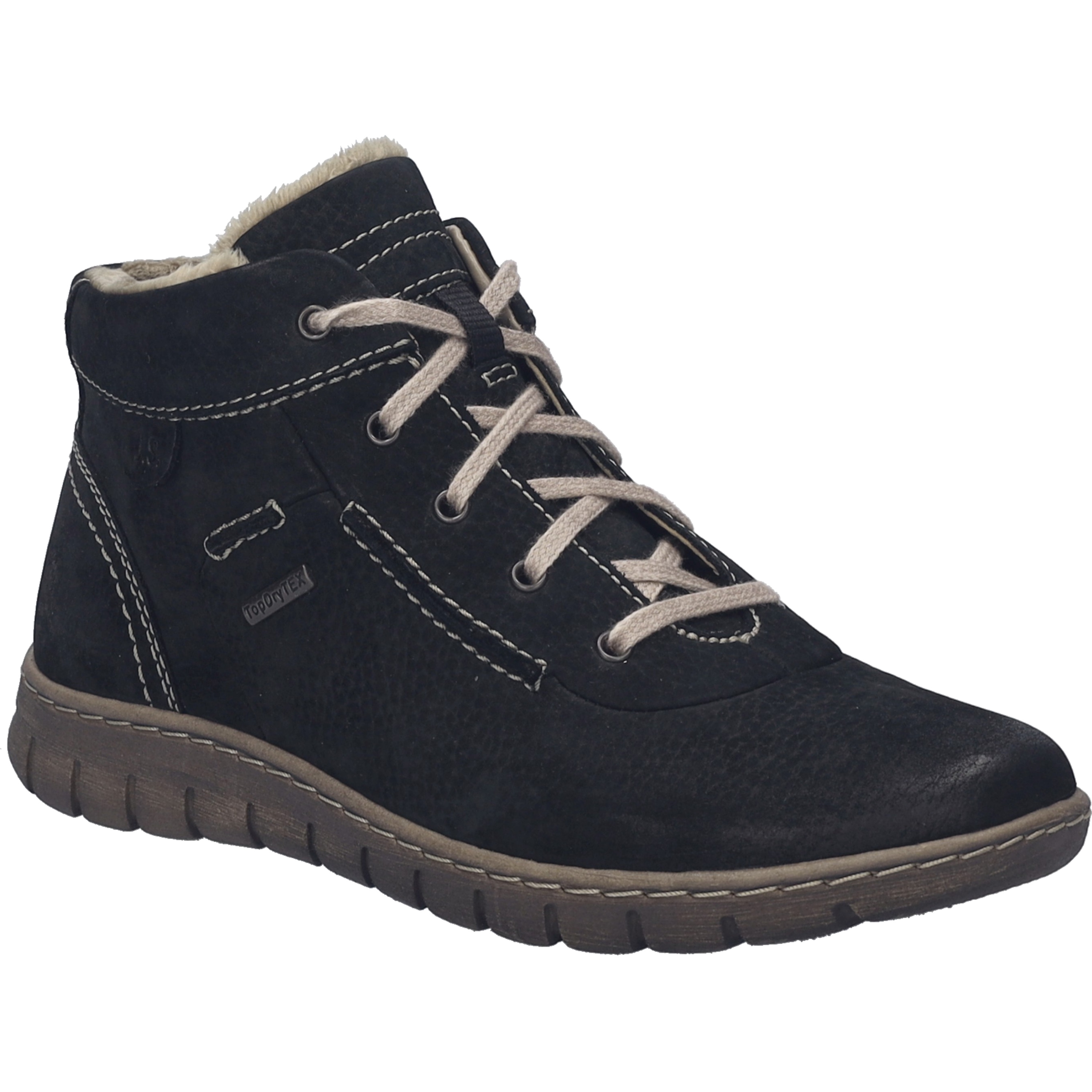 Stiefelette JOSEF SEIBEL "Steffi 53, schwarz-kombi", Damen, Gr. 38, schwarz (schwarz, kombi), Obermaterial: 100% Rindsleder Leather cow., Schuhe Stiefelette