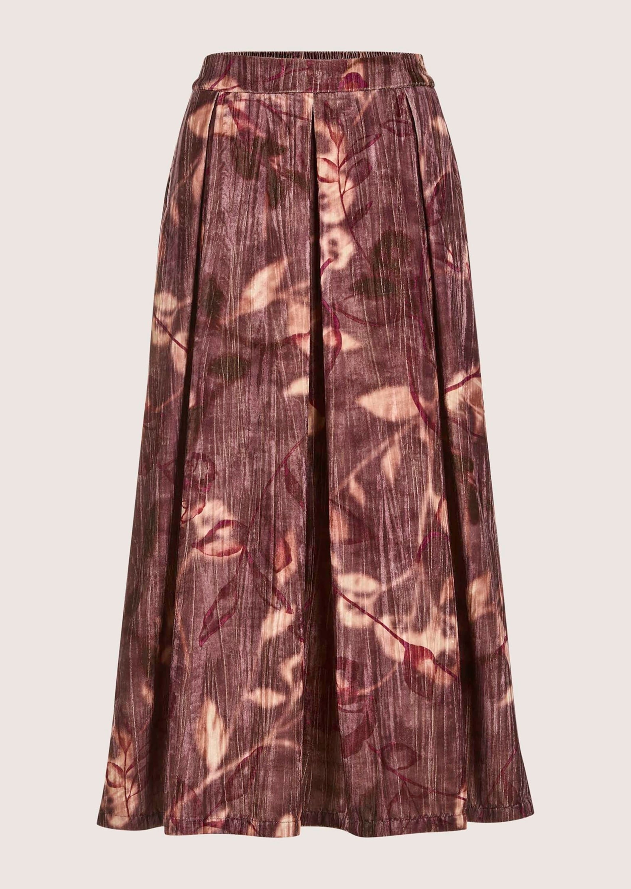 Midirock MADELEINE "Rock Rock", Damen, Gr. 44, lila (brombeere, multicolor), Obermaterial: 100% Polyester PES., Röcke