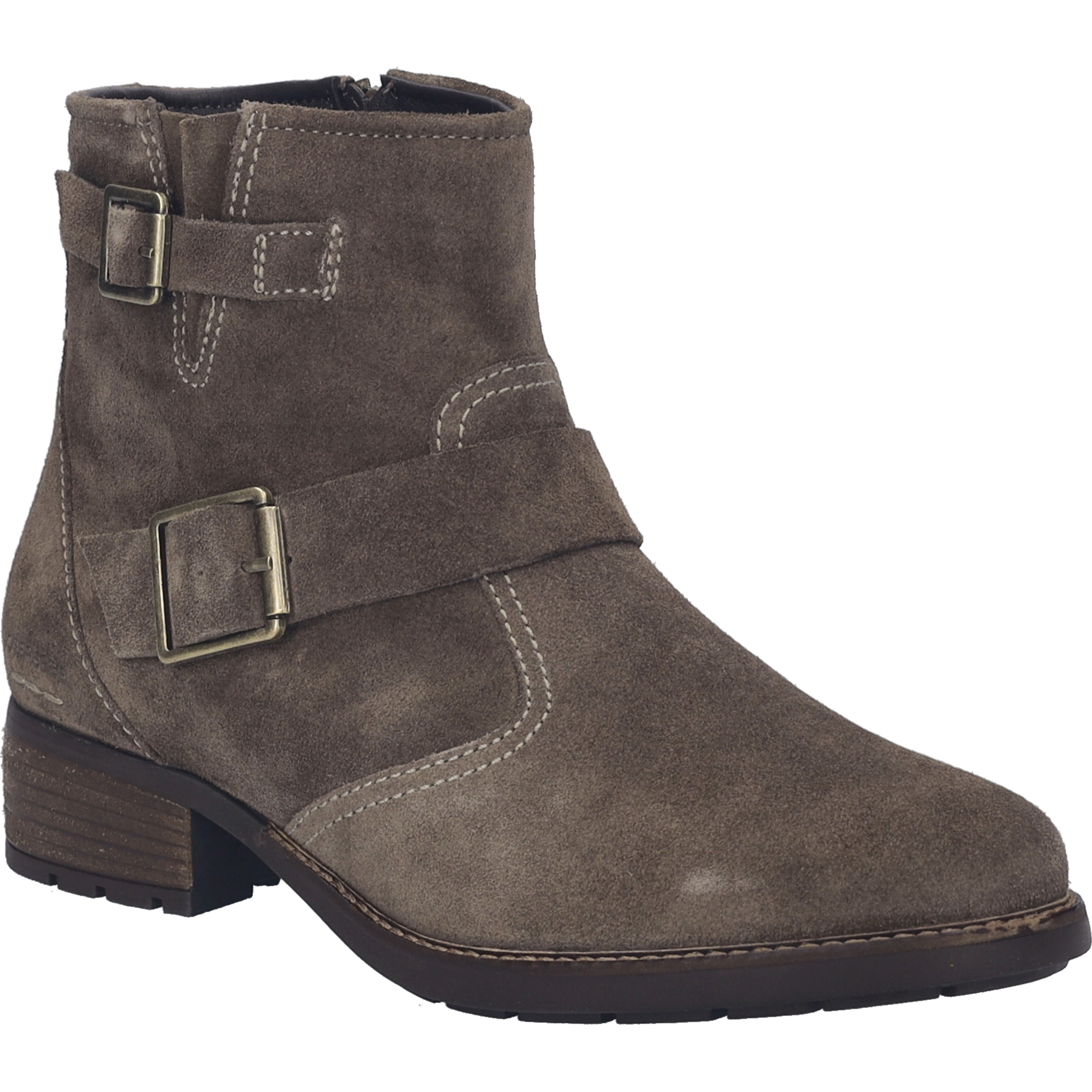 Stiefelette JOSEF SEIBEL "Kate 21, taupe", Damen, Gr. 36, grau (taupe), Obermaterial: 100% Rindsleder Leather cow., Schuhe Stiefelette