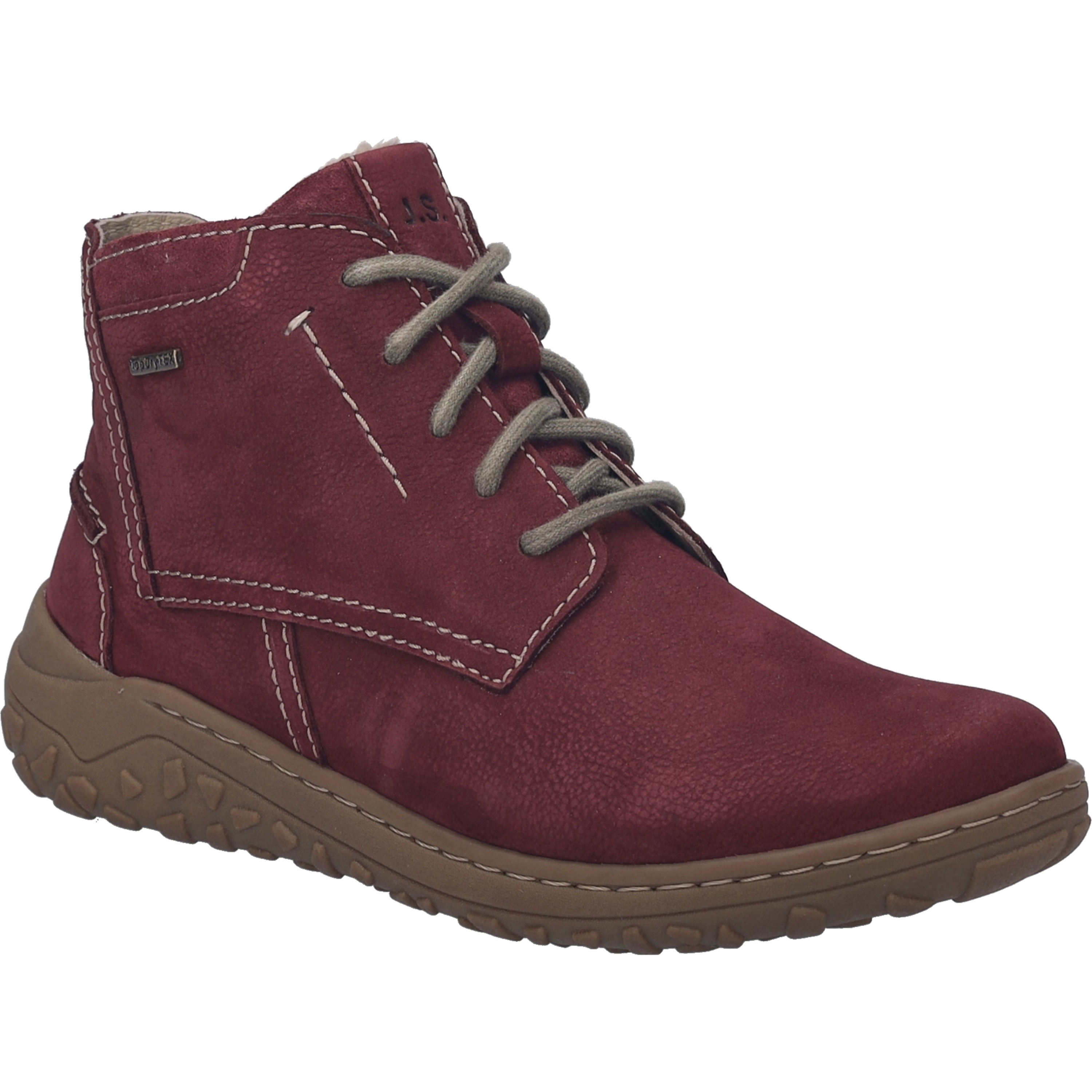 Schnürschuh JOSEF SEIBEL "Ruby 51, plum", Damen, Gr. 36, lila (plum), Obermaterial: 100% Rindsleder Leather cow., Schuhe Schnürschuh