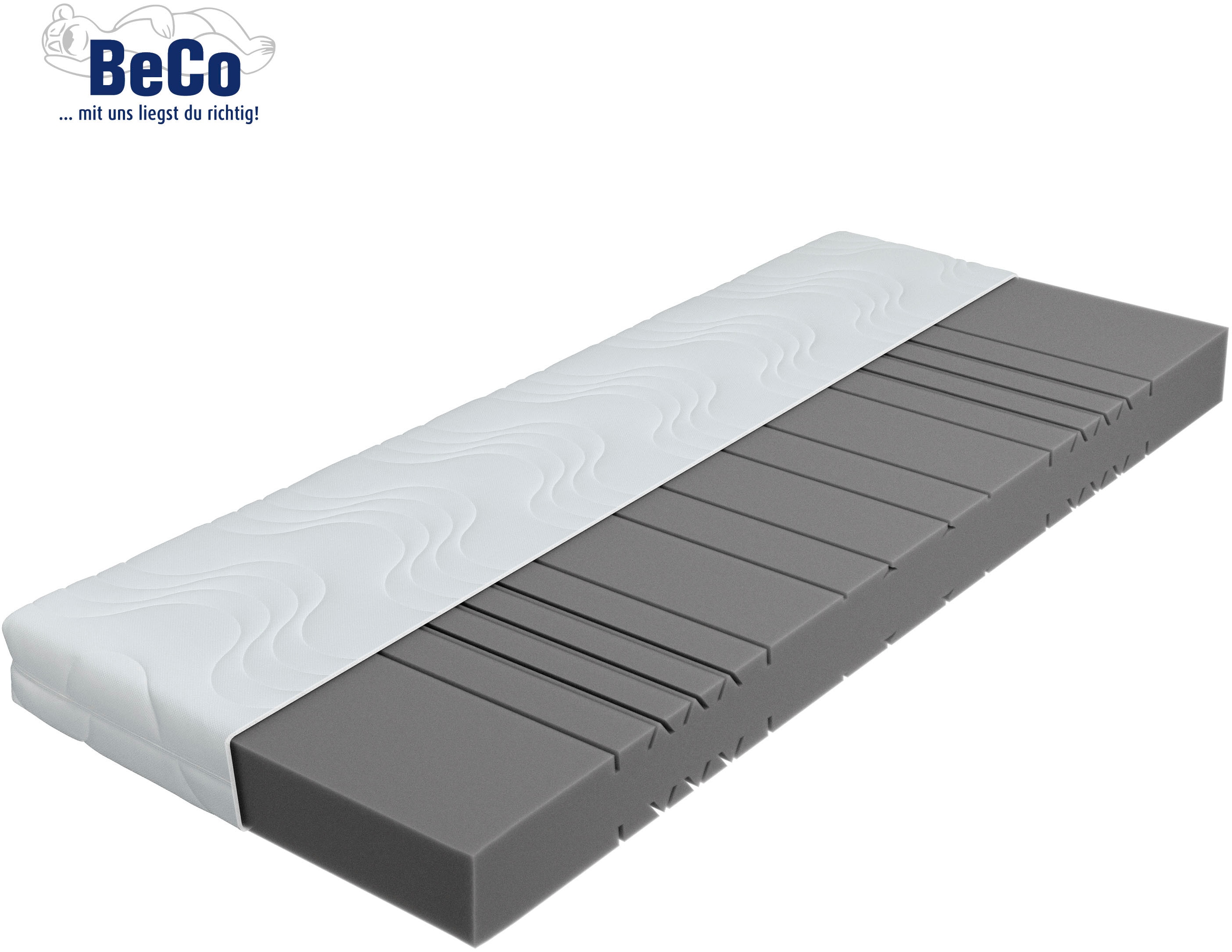 Komfortschaummatratze BECO "Marissa, 7 Zonen Matratze 90x200, 140x200 cm & weitere Größen", weiß, B:120cm H:18cm L:200cm, Bezug: 100% Polyester, Matratzen, Komfortschaummatratze, ergonomischer Schlaf, getestet in 90x200, H3, Ausgabe 10/2025