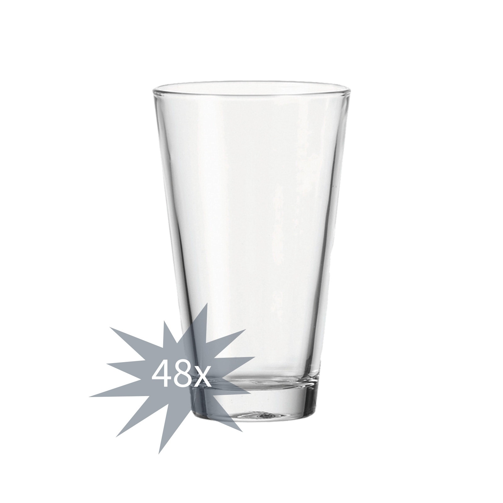 Glas LEONARDO "Trinkgläser Ciao 300 ml 48er Set transparent", bunt (transparent), Glas, Trinkgefäße, Kaffeetasse Image