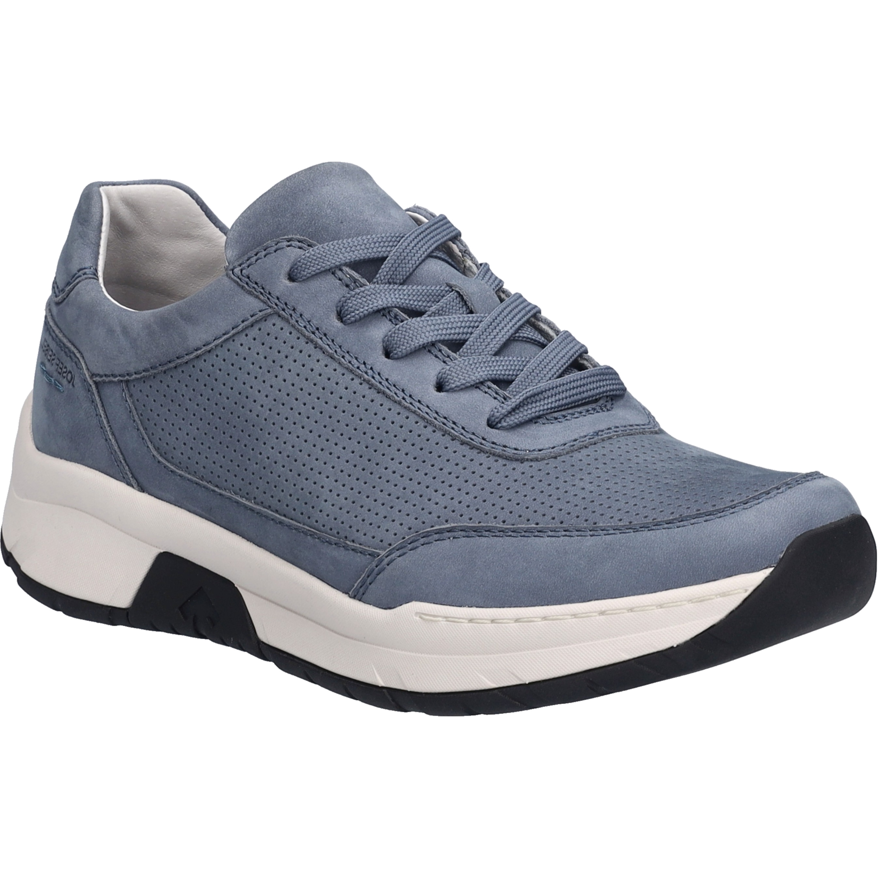 Sneaker JOSEF SEIBEL "Mitchell 09, jeans", Herren, Gr. 47, blau (jeans), Obermaterial: 100% Rindsleder Leather cow., Schuhe Sneaker