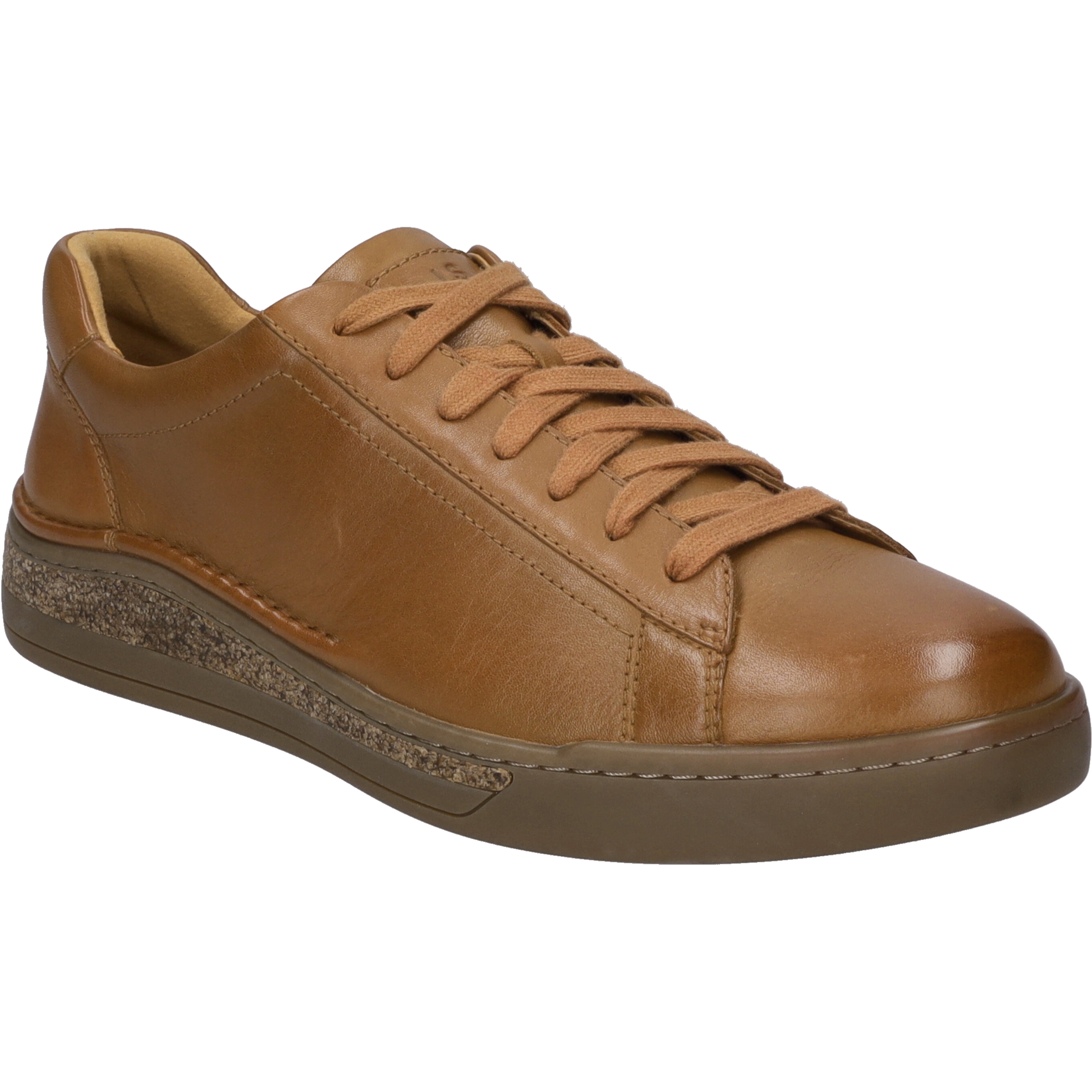 Sneaker JOSEF SEIBEL "Cleve 02, camel", Herren, Gr. 45, braun (camel), Obermaterial: 100% Rindsleder Leather cow., Schuhe Sneaker