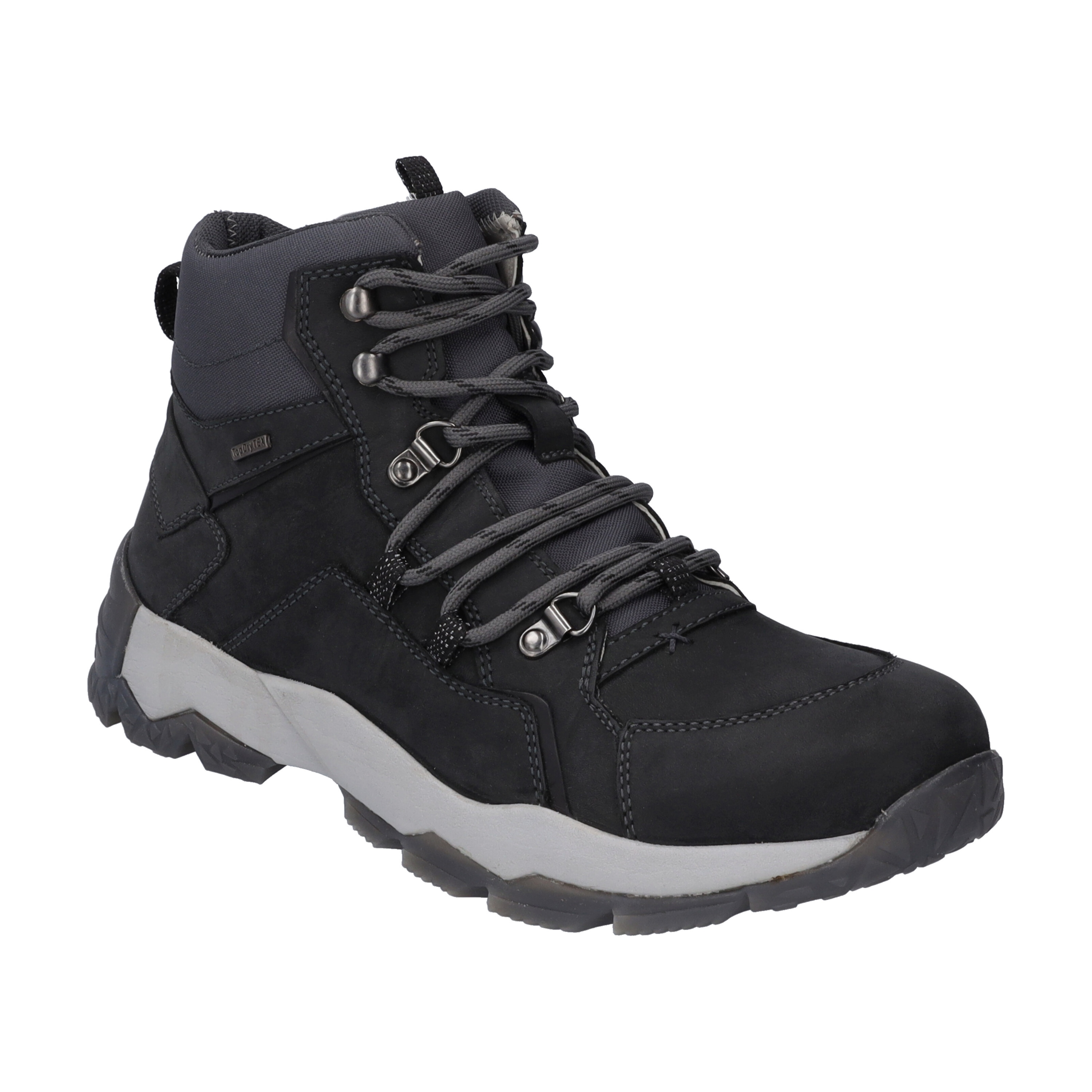 Stiefelette JOSEF SEIBEL "Philipp 50, schwarz-kombi", Herren, Gr. 42, schwarz (schwarz, kombi), Obermaterial: 80% Rindsleder Leather cow. 20% Textilmaterial TEXMAT., Schuhe Stiefelette