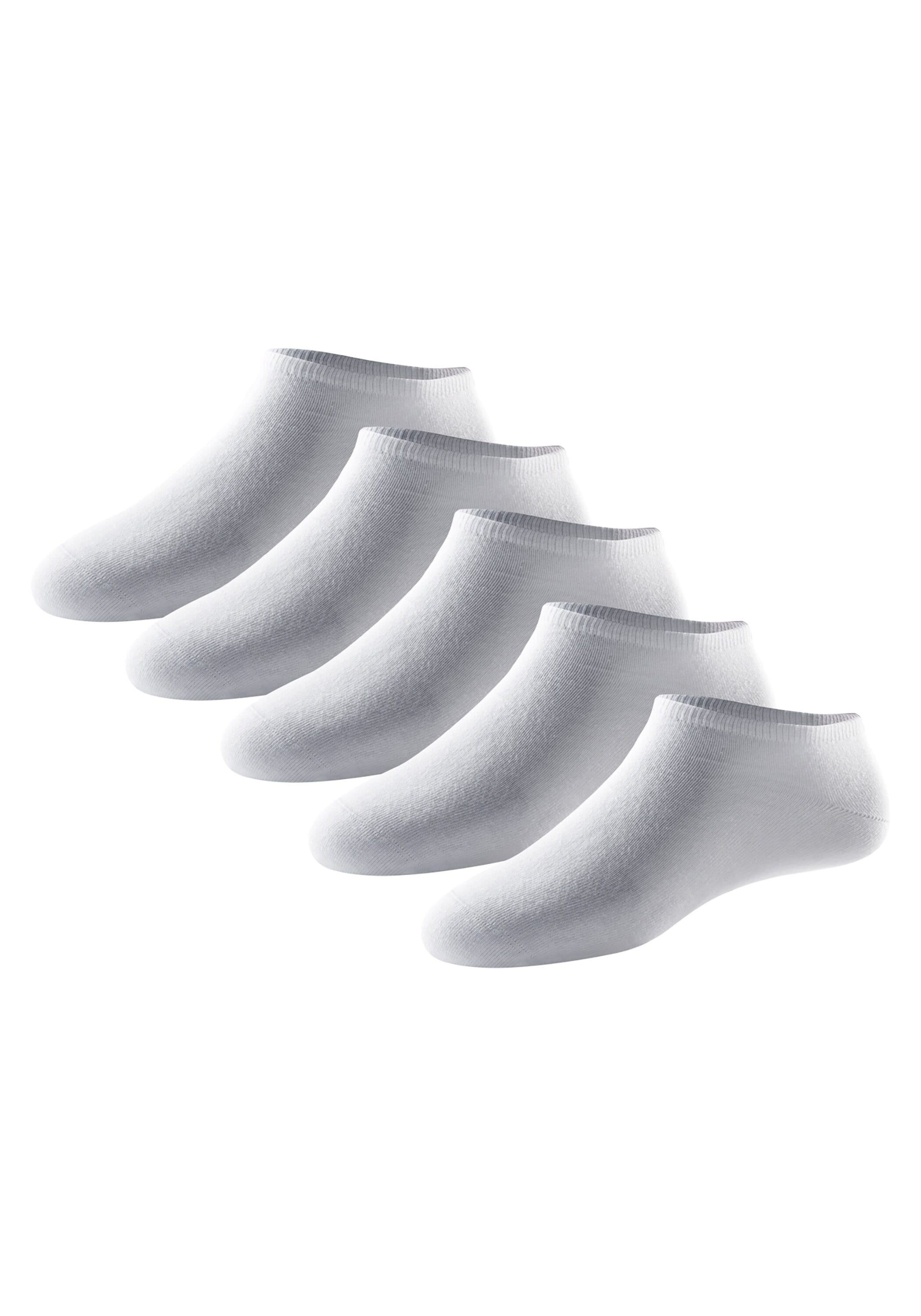 Sneakersocken SCHIESSER "Socken Blue Bird 5er Pack", Herren, Gr. 43-46, braun (weiß), Obermaterial: 77% Baumwolle CO. 22% Polyamid PA. 1% Elasthan EL., Socken Sneakersocken